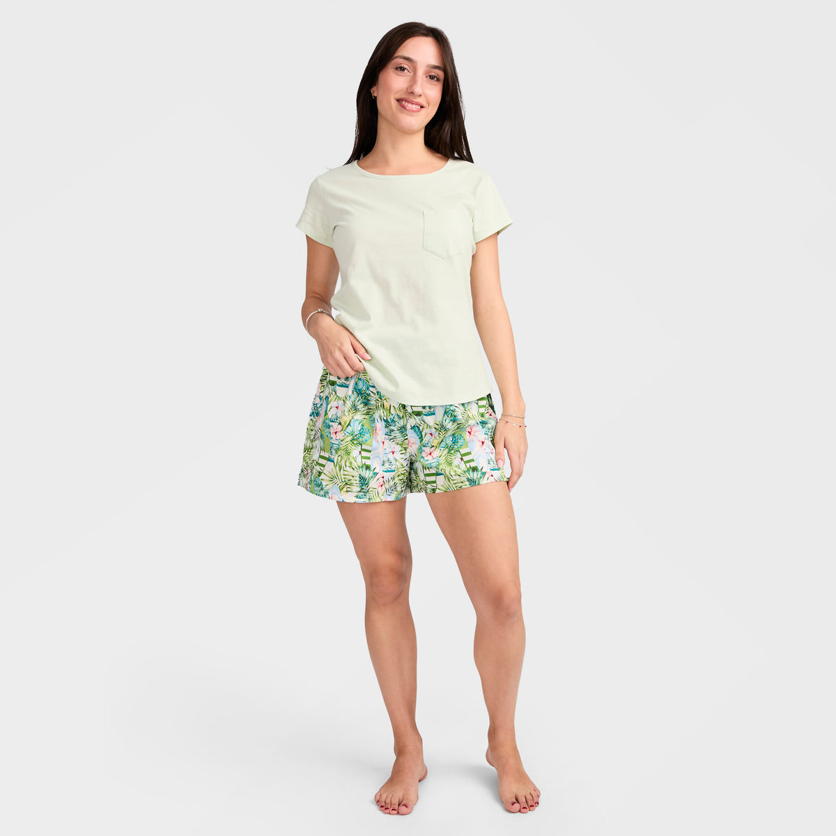 Mitchdowd Women's Lanai Shorty Cotton Pyjama Set