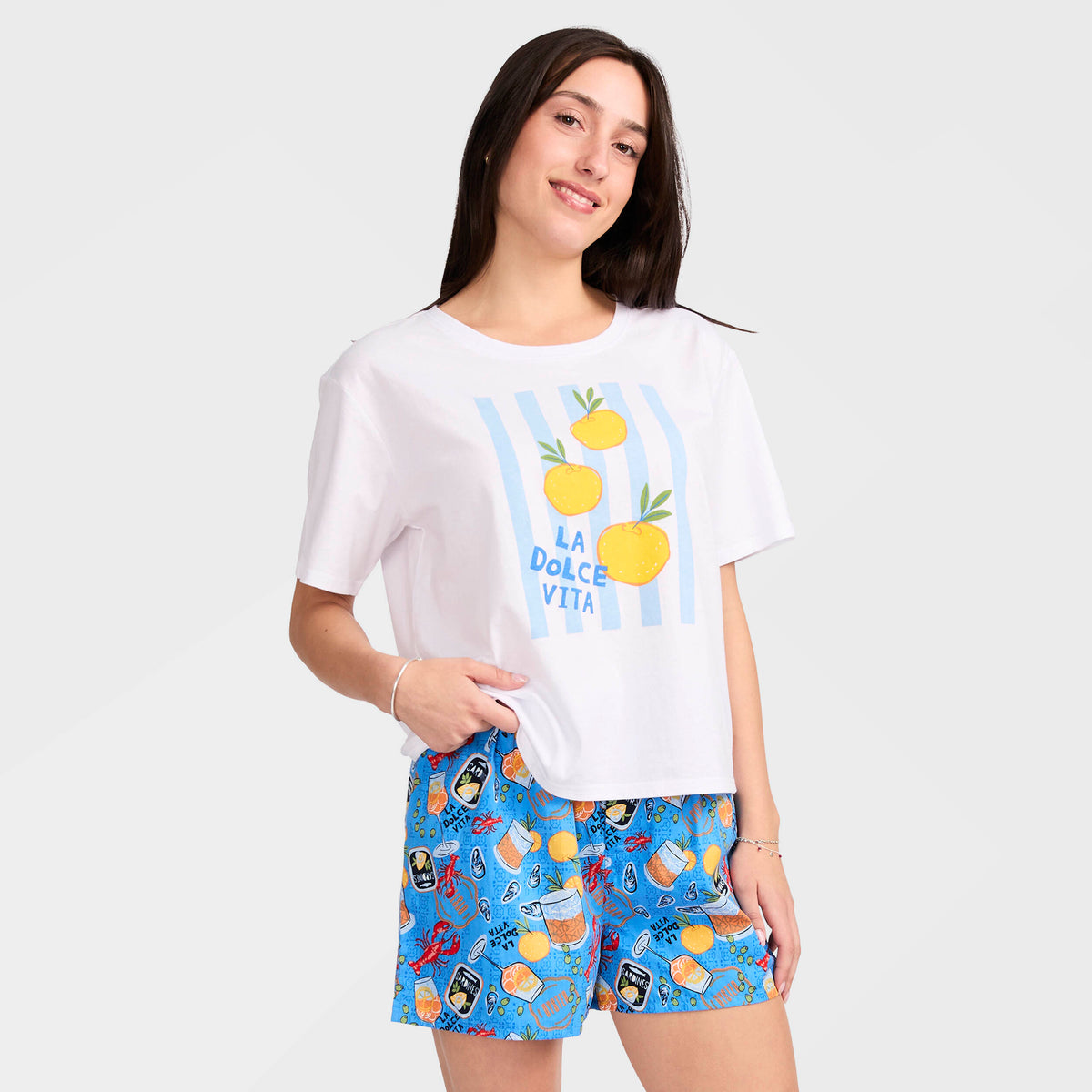 Mitchdowd Women's La Dolce Vita Cotton Pyjama Set