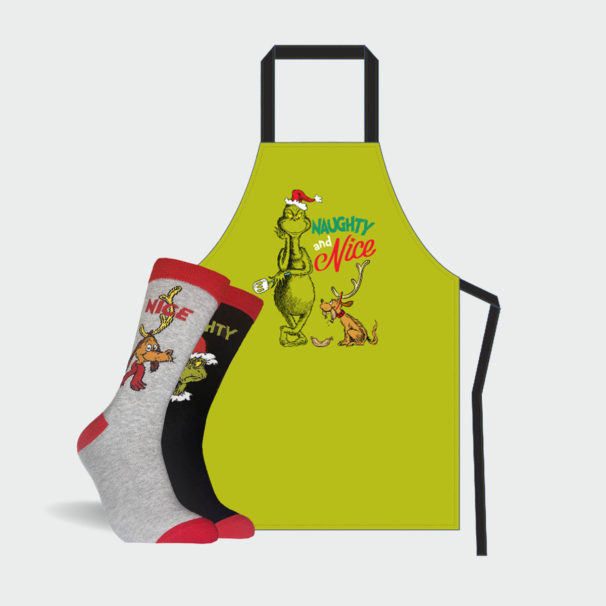Mitchdowd Mens Grinch Sock and Apron