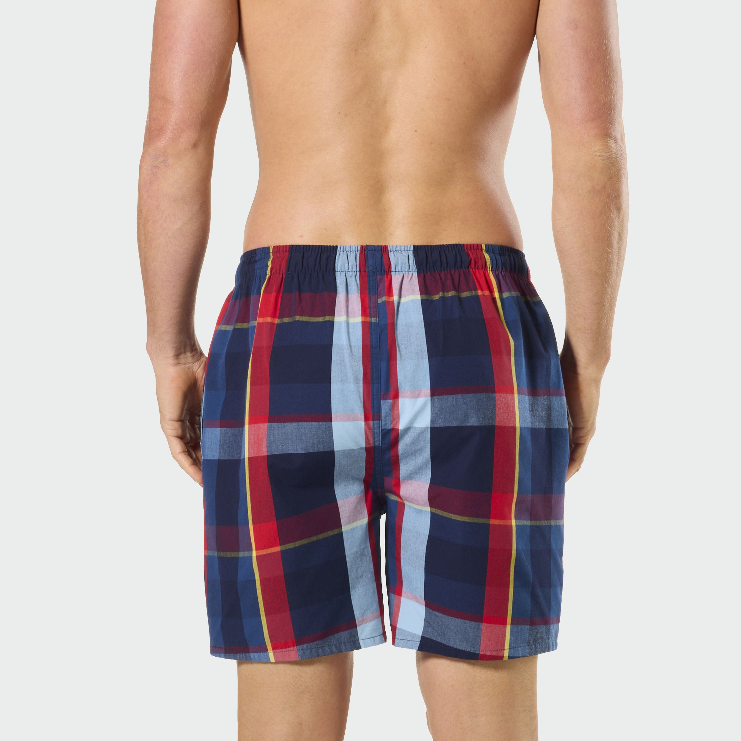 Men's British Check Cotton Sleep Short - Image 3
