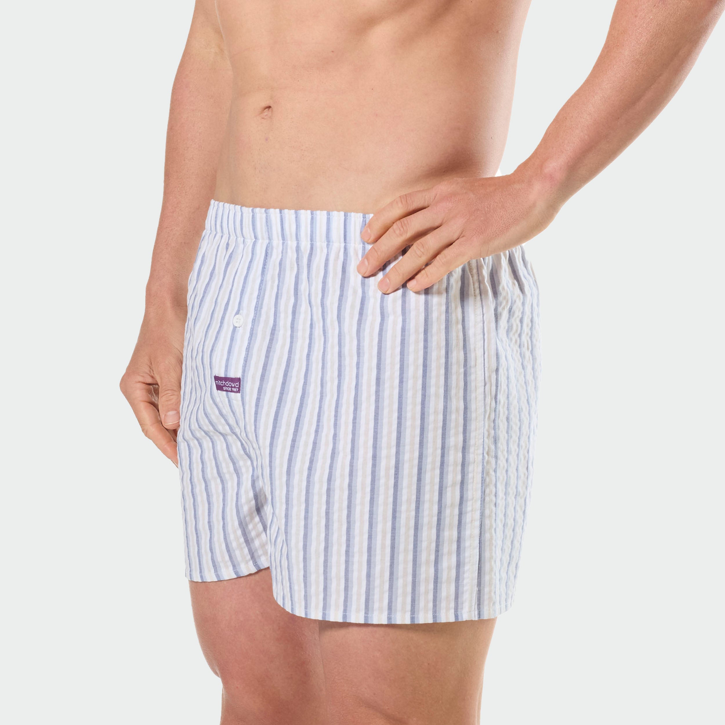 Mitchdowd Mens 3 Pack Stripes Boxer Shorts