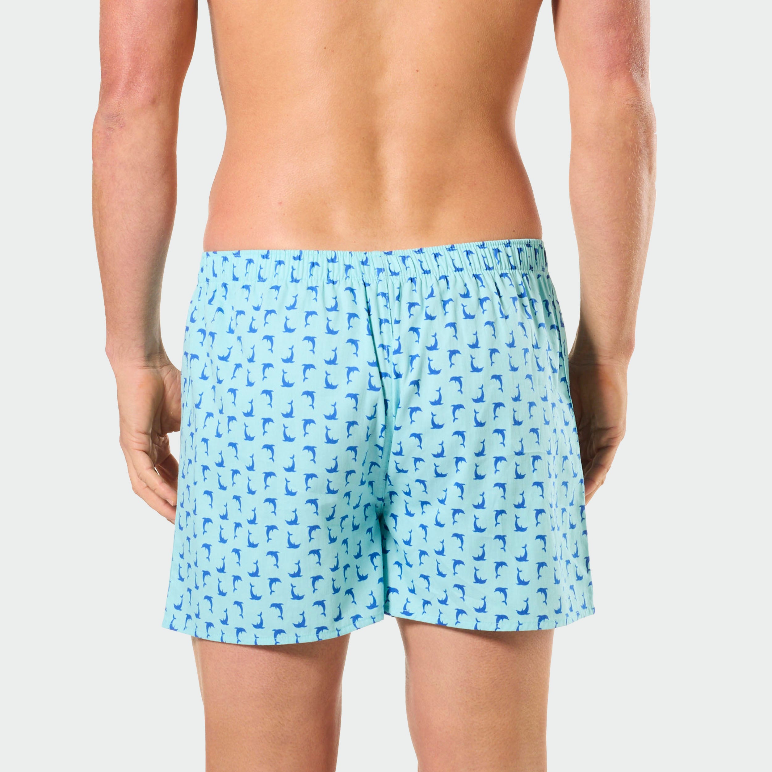 Mitch Dowd Men's Woven Boxer Shorts 5 Pack Beach Print