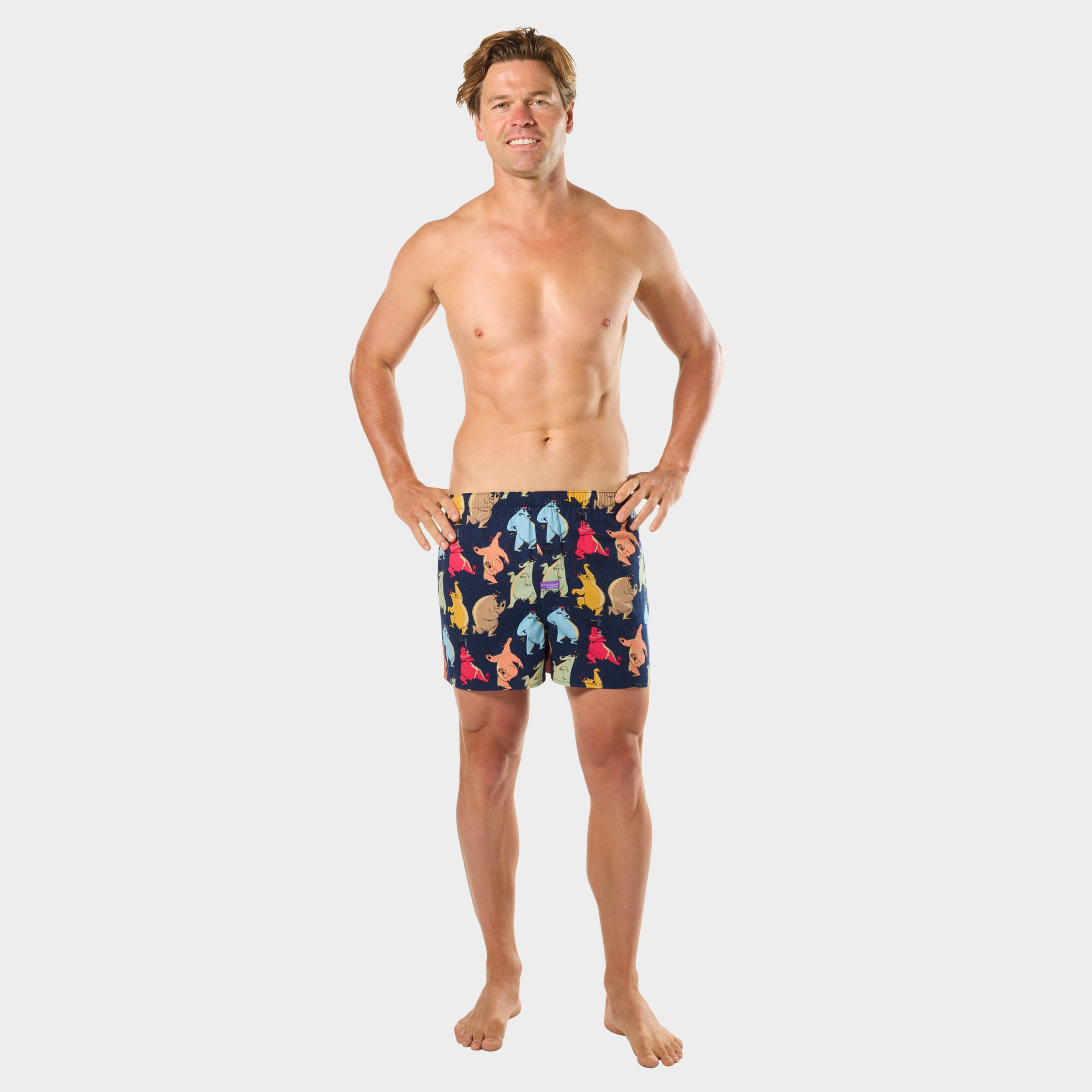 Mens Dance Bear Dance Boxer Shorts