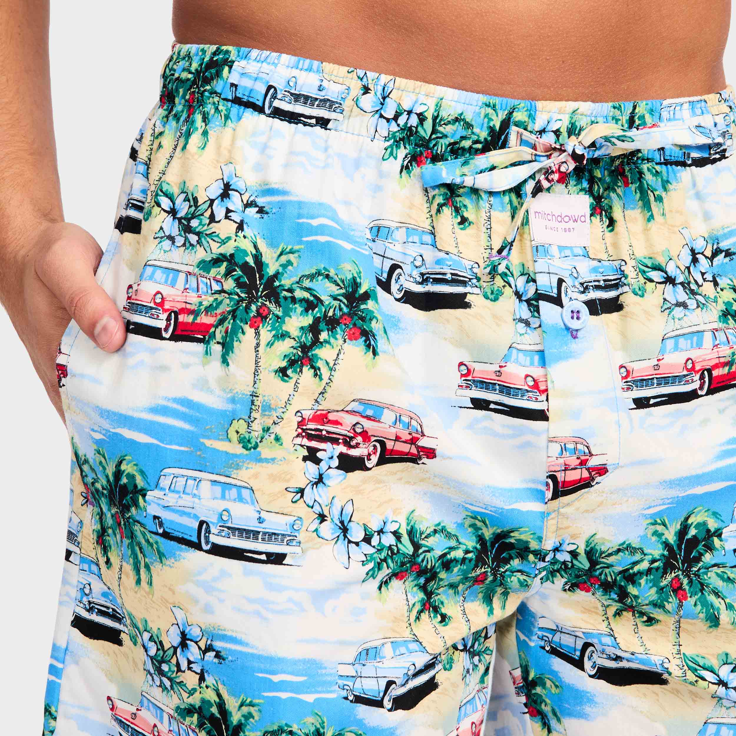 Mitchdowd Men’s Coastal Cruisers Cotton Sleep Shorts