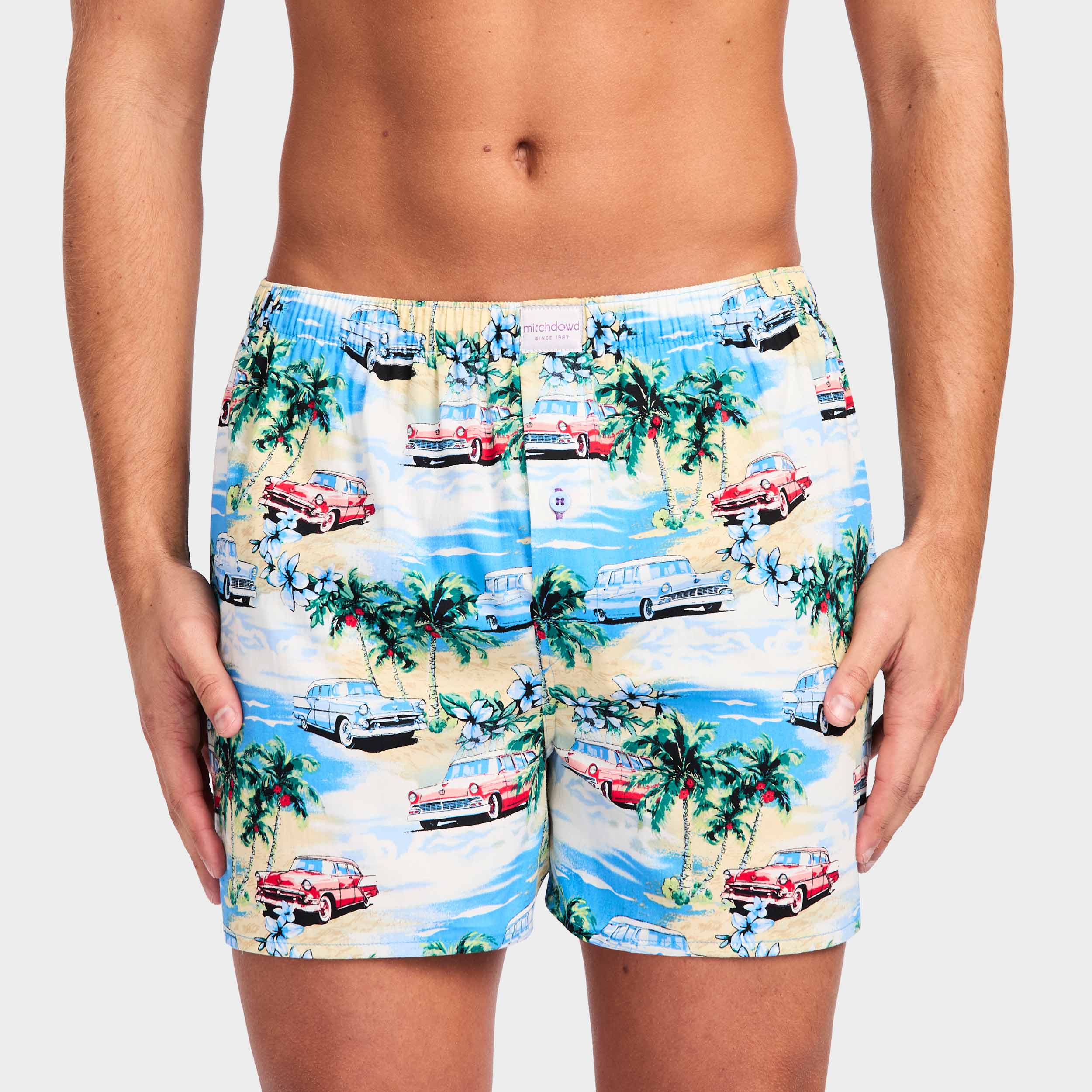 Mitchdowd Men’s Coastal Cruisers Cotton Boxer Shorts