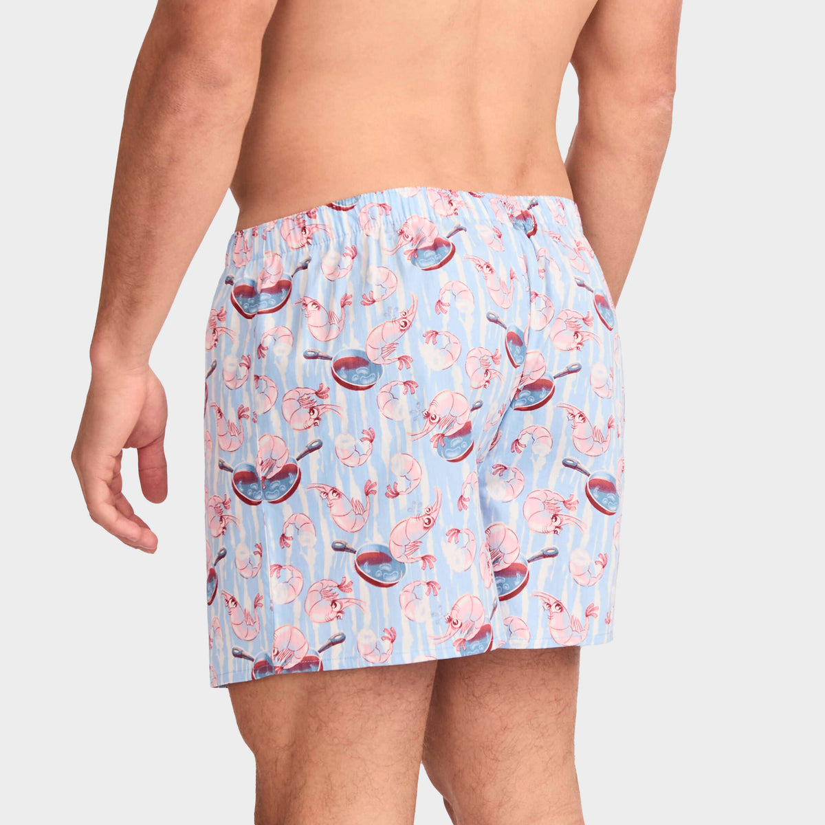 Mitchdowd Men's Prawns O Peril Cotton Boxer Short