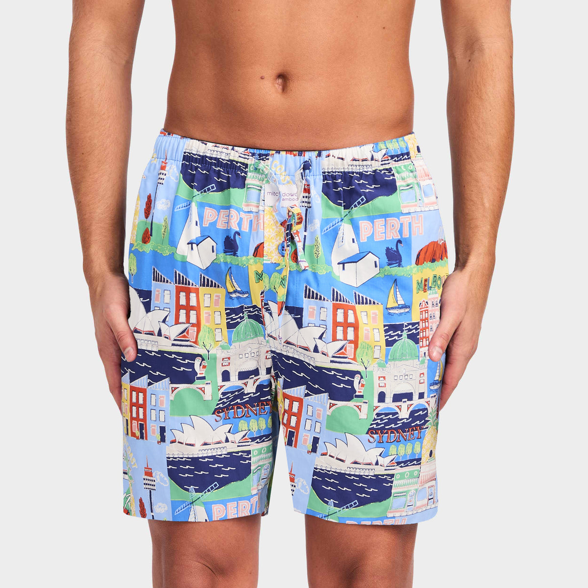 Mitchdowd Men's City Side Bamboo Sleep Short