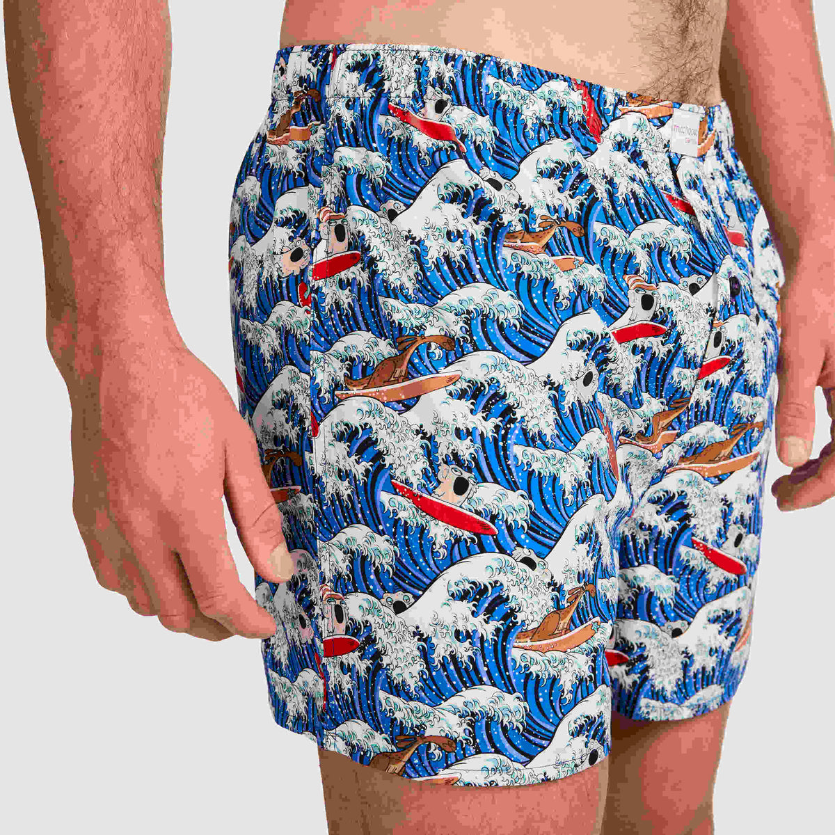Mitchdowd Men's Aussie Surf Bamboo Boxer Shorts