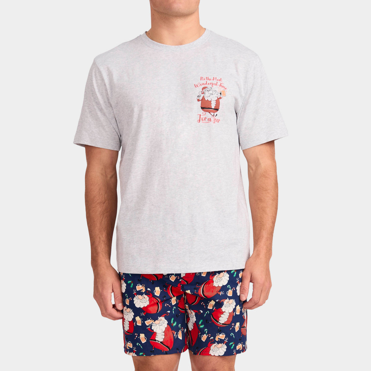 Mitchdowd Men's Soused Santa Cotton Pyjama Set