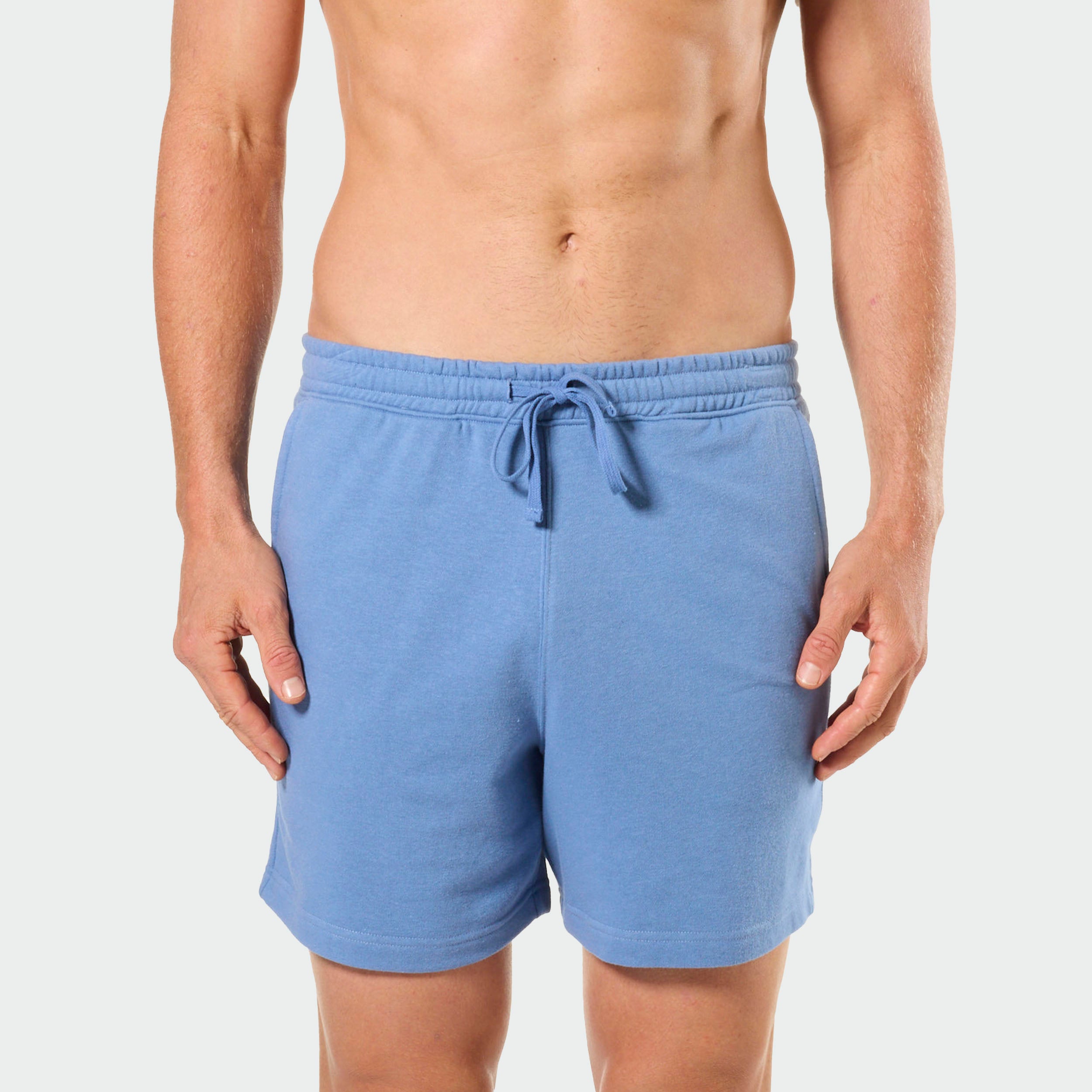 Mitch Dowd Men's Terry Knit Sleep Short in Denim