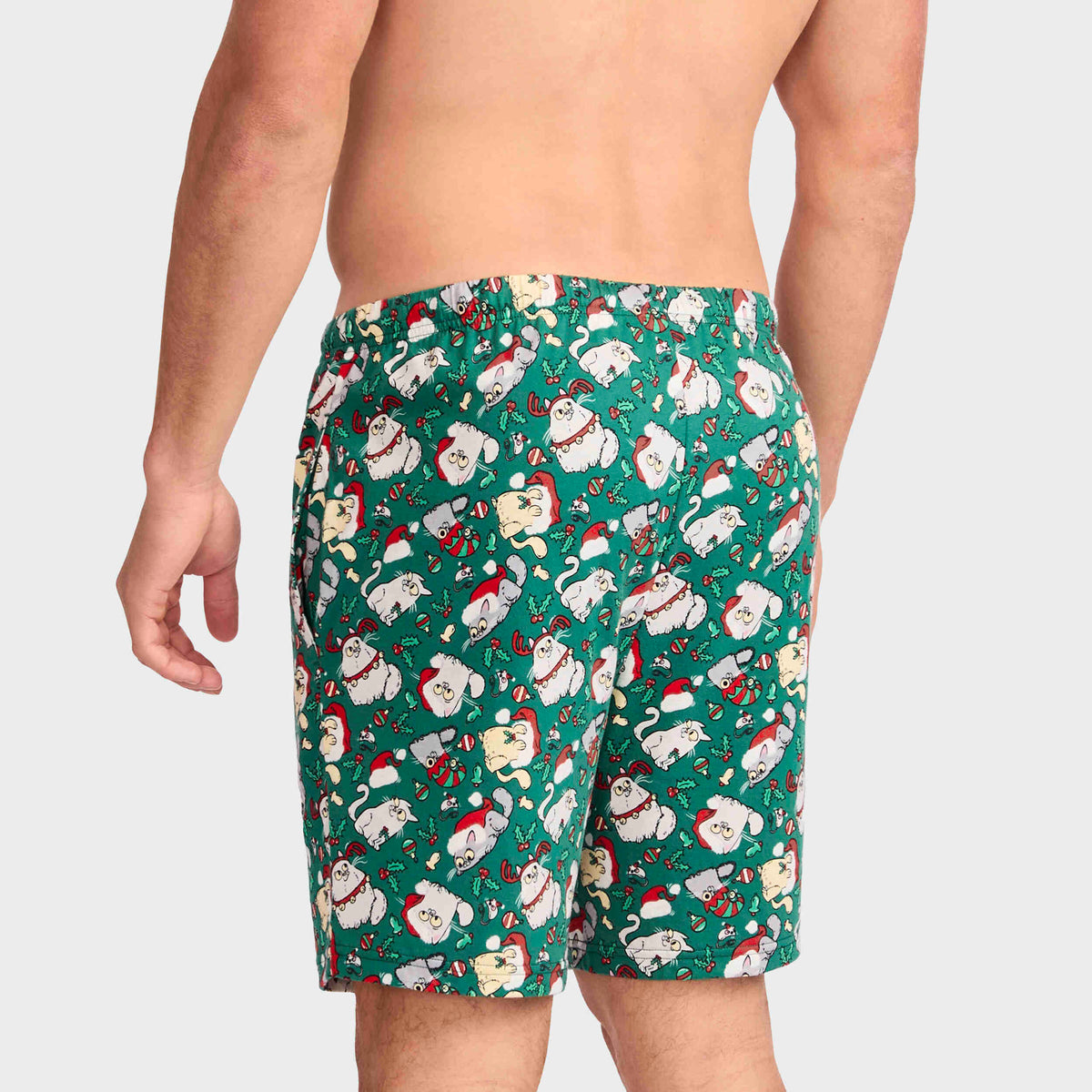 Mitchdowd Men's Christmas Kitties Sleep Short