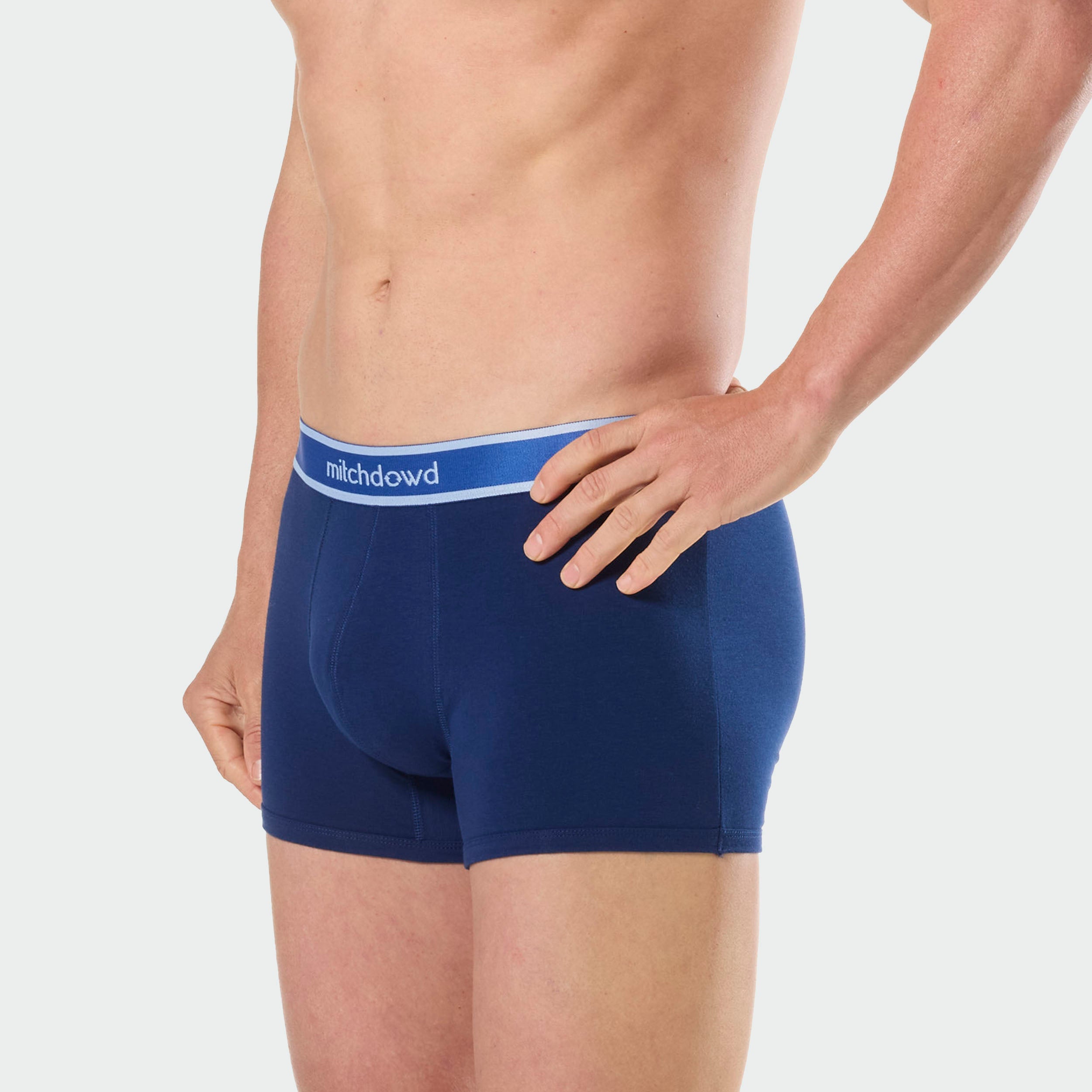 Mitchdowd Mens 3 Pack Trunk in Shark Fin Print