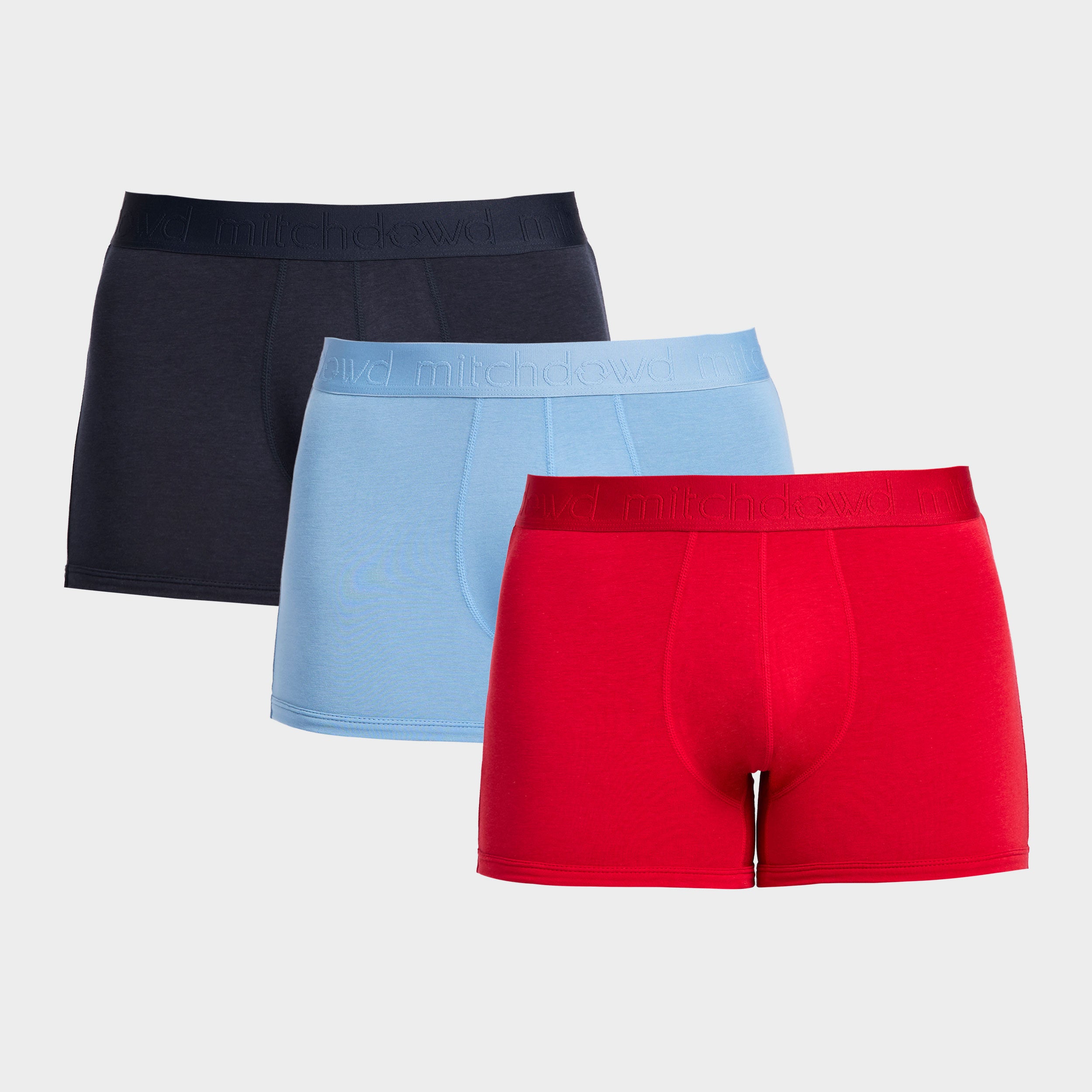 Mitchdowd Men’s Fashion Bamboo Trunks 3 Pack
