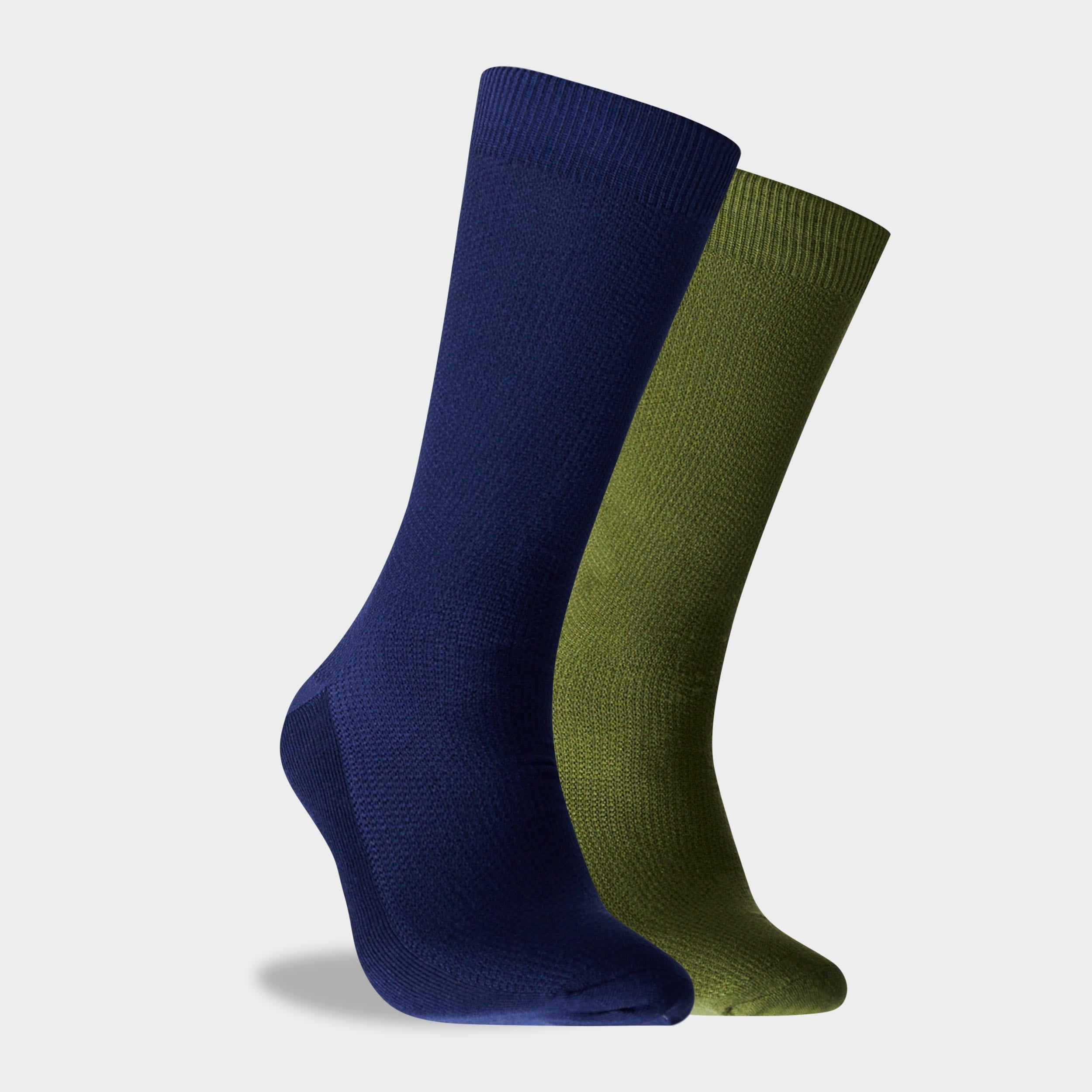 Mitchdowd Men’s Bamboo Waffle Socks 2 Pack