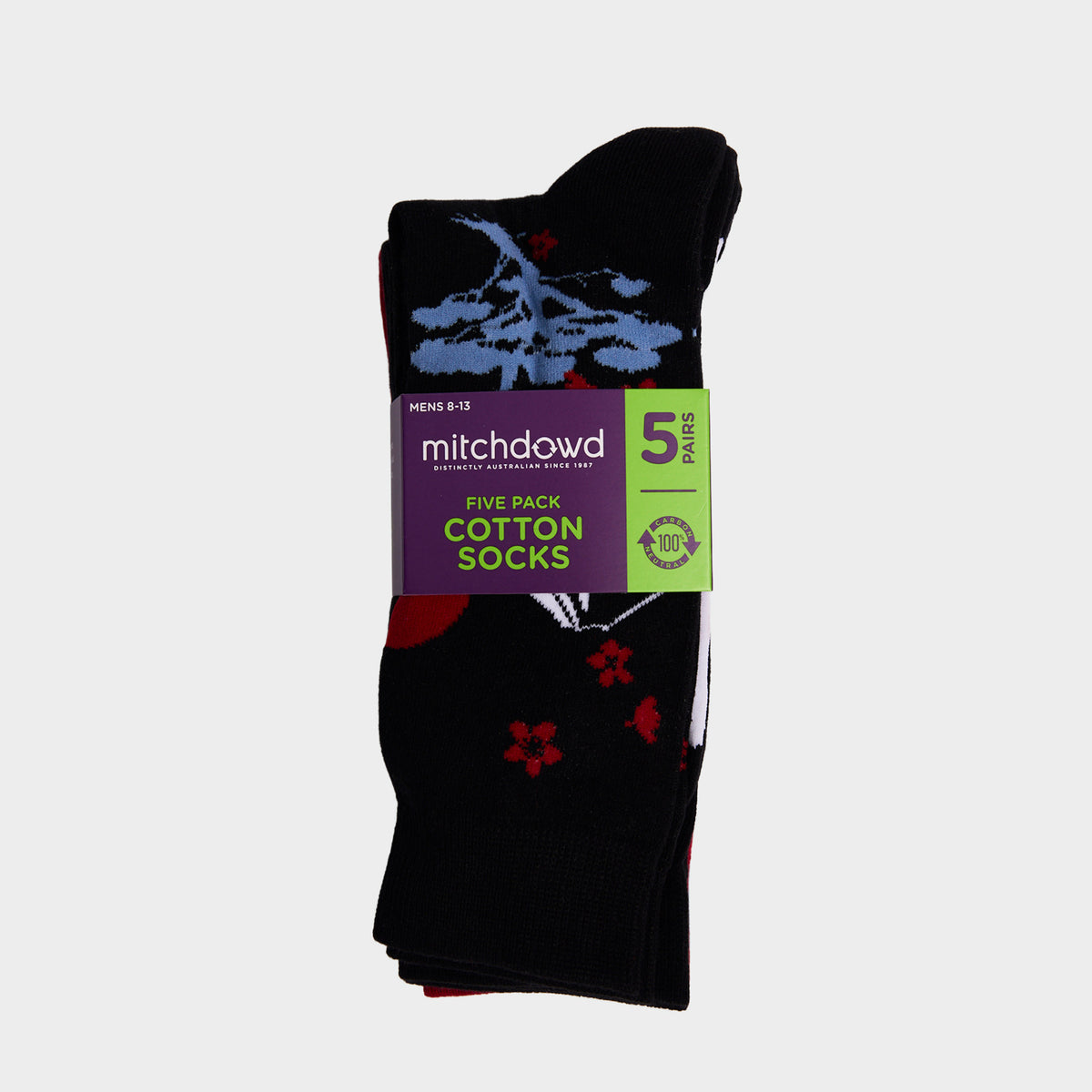 Mitchdowd Men's Japan Cotton Socks 5 Pack