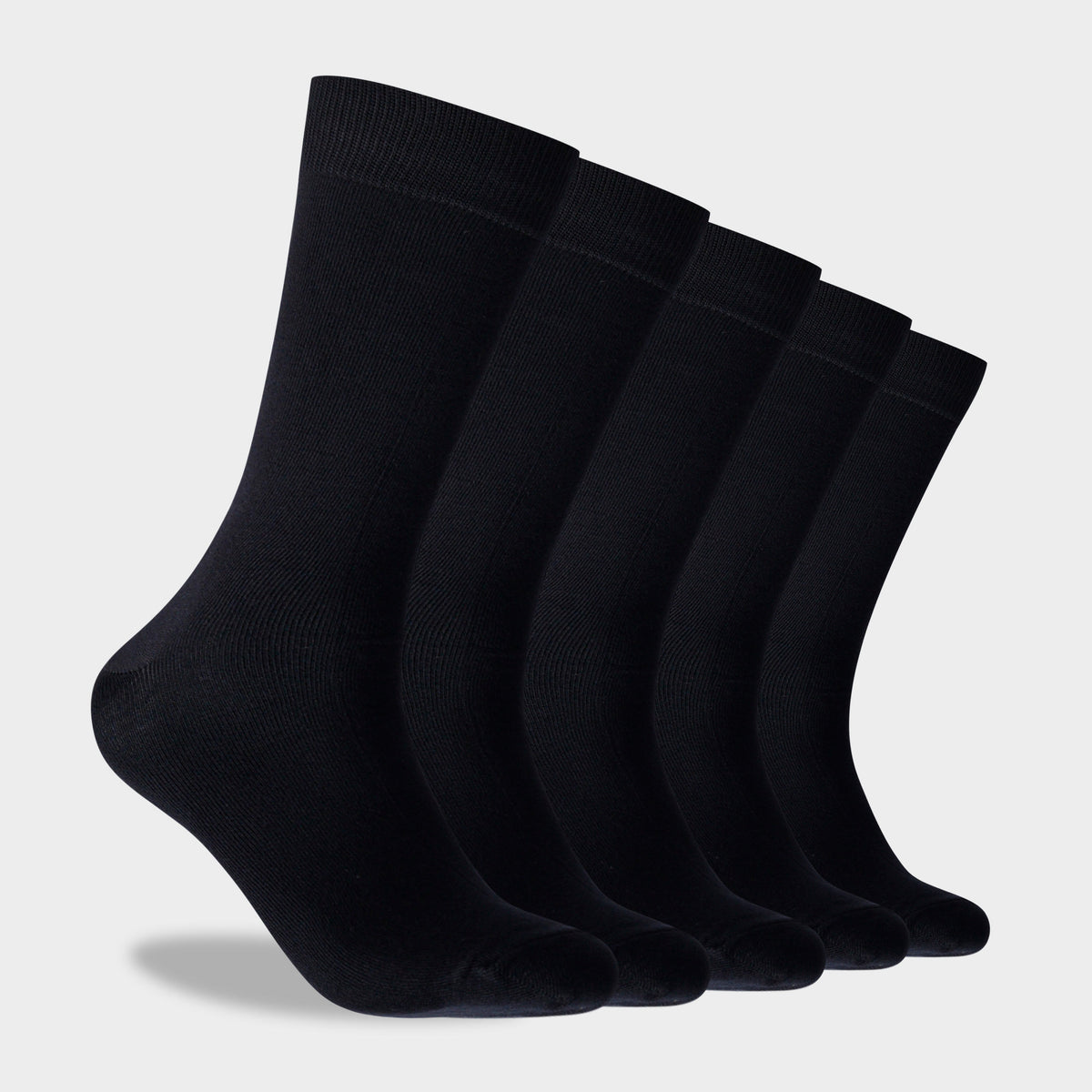 Mitchdowd Men’s Basic Bamboo Crew Socks 5 Pack