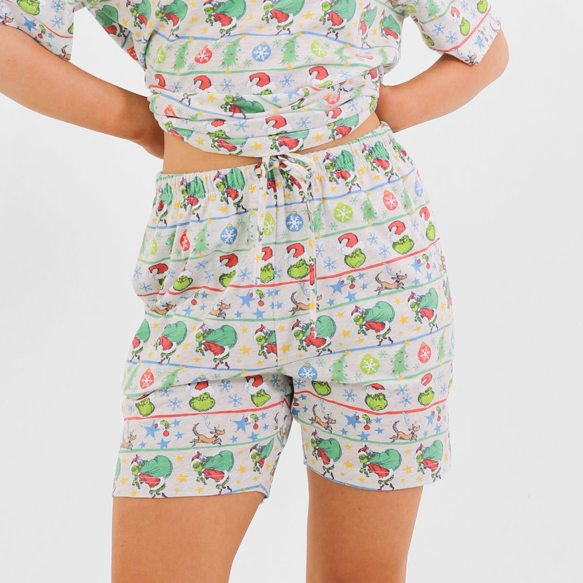 Mitchdowd Womens Grinch Fam Jam Pyjama Set