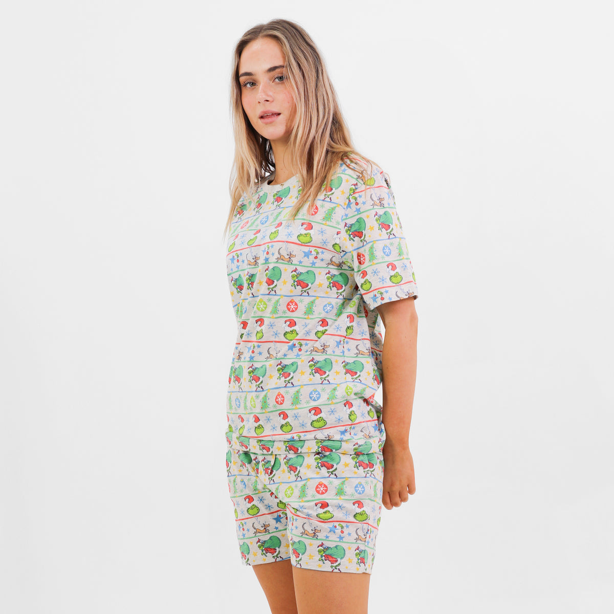 Mitchdowd Womens Grinch Fam Jam Pyjama Set