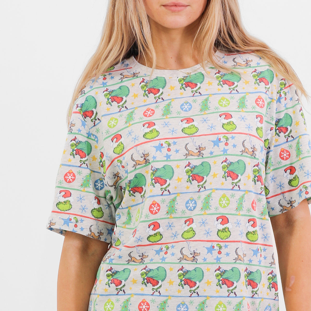 Mitchdowd Womens Grinch Fam Jam Pyjama Set