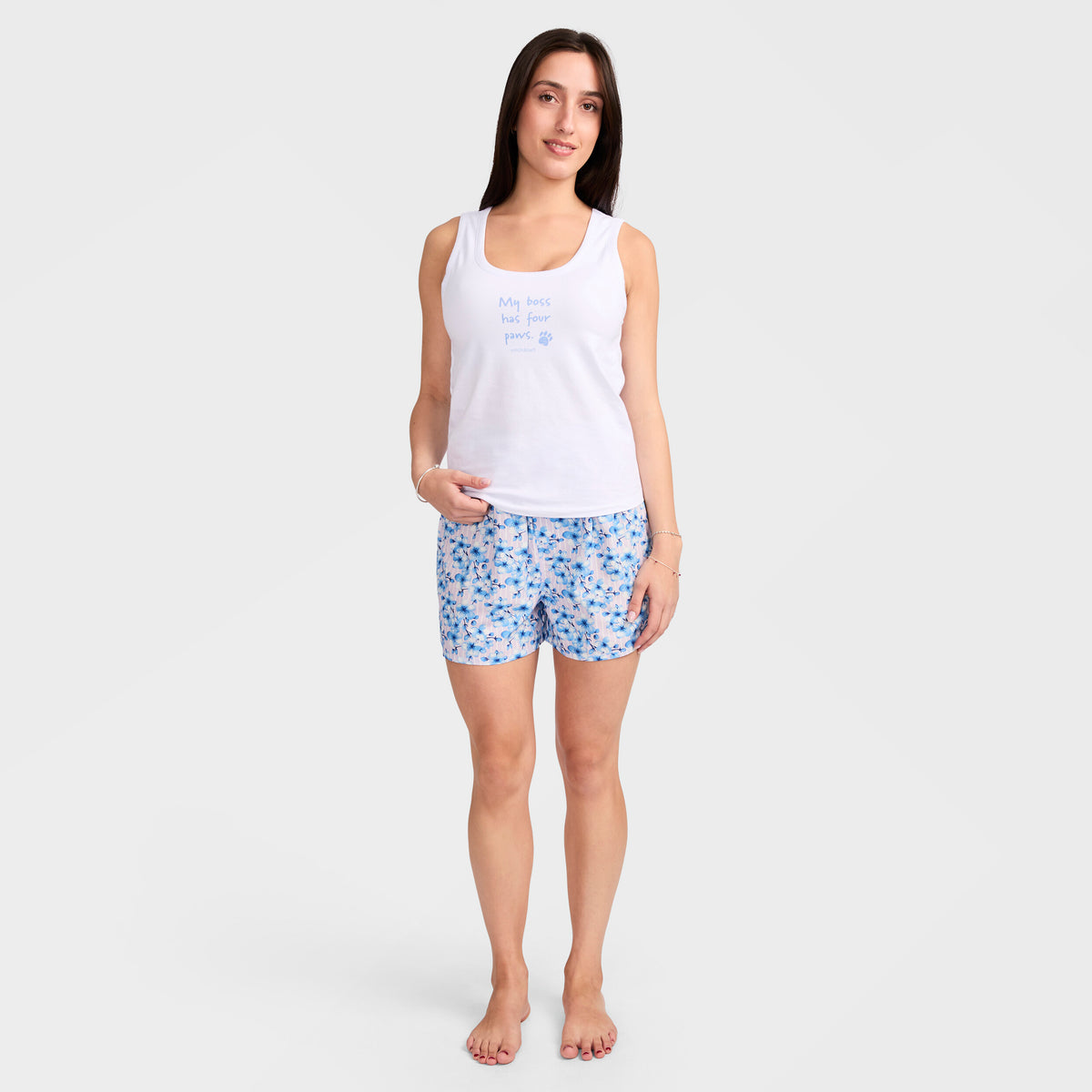 Mitchdowd Women's Blossom Bamboo Boxer Shorts
