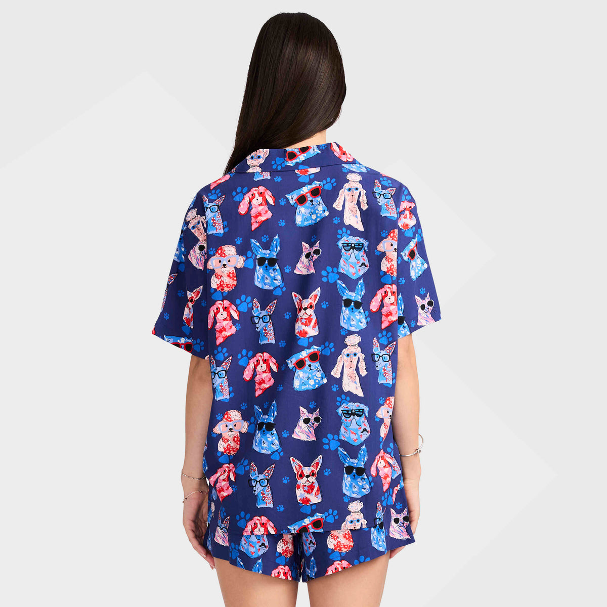 Mitchdowd Women's Dog Paws Bamboo Pyjama Set