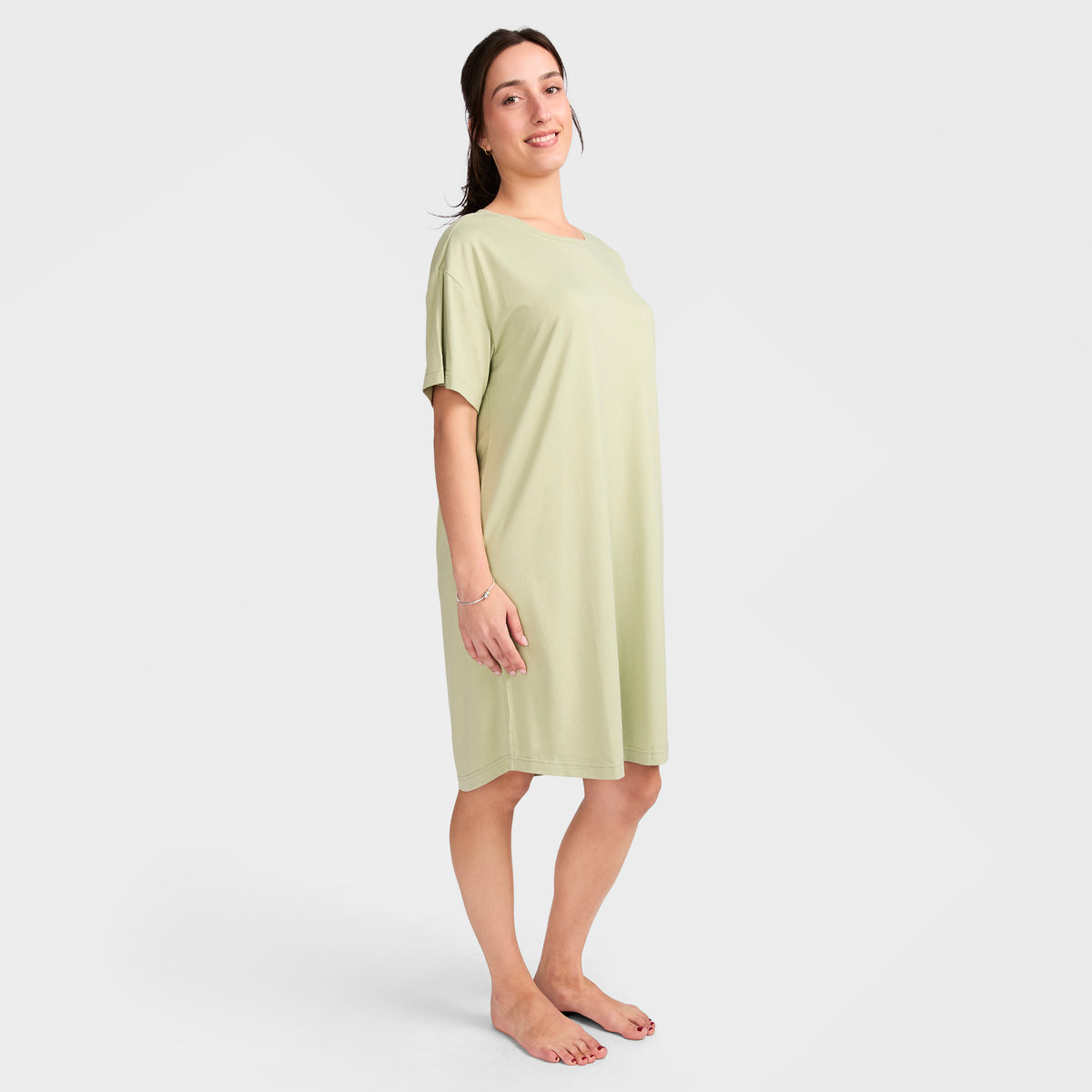 Mitchdowd Women's Bamboo Knit Oversize Tee