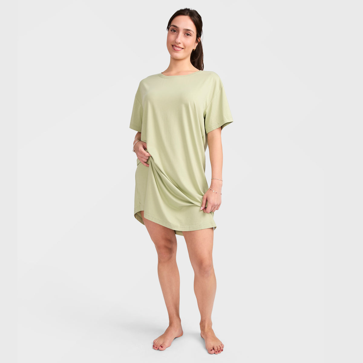 Mitchdowd Women's Bamboo Knit Oversize Tee