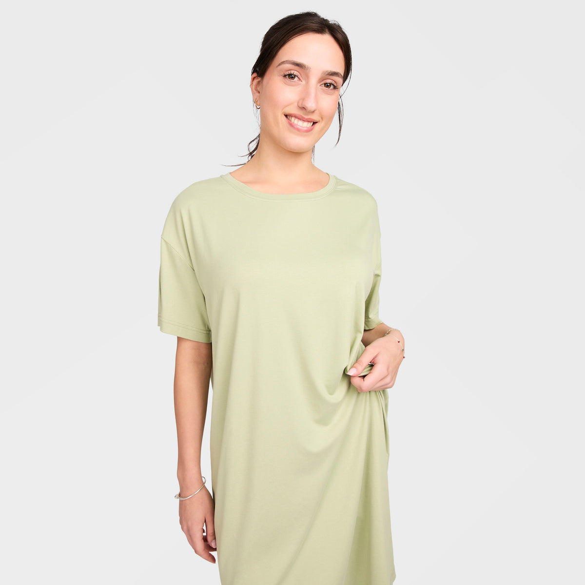 Mitchdowd Women's Bamboo Knit Oversize Tee