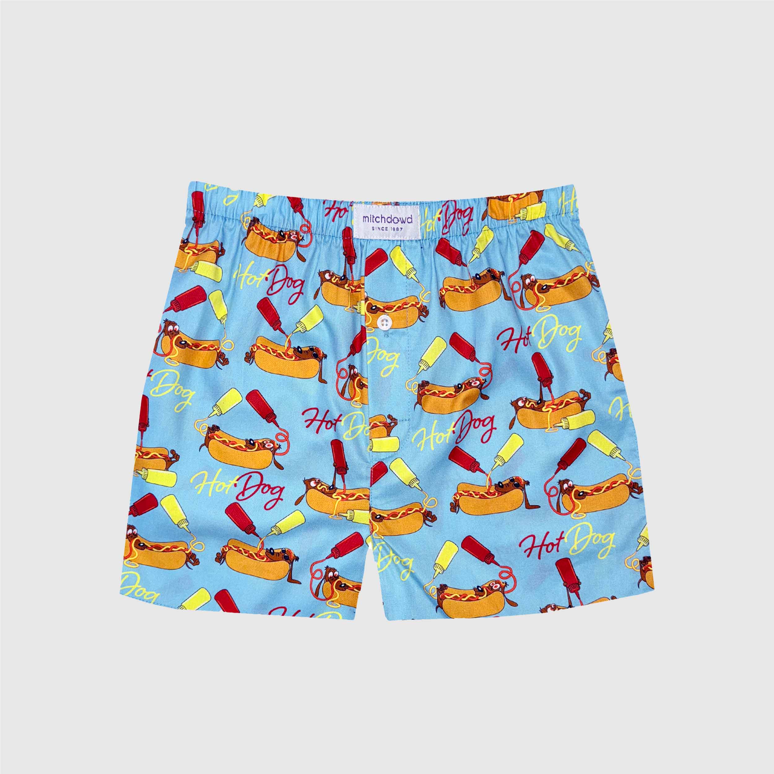 Boys Hot Dog Cotton Boxer Shorts