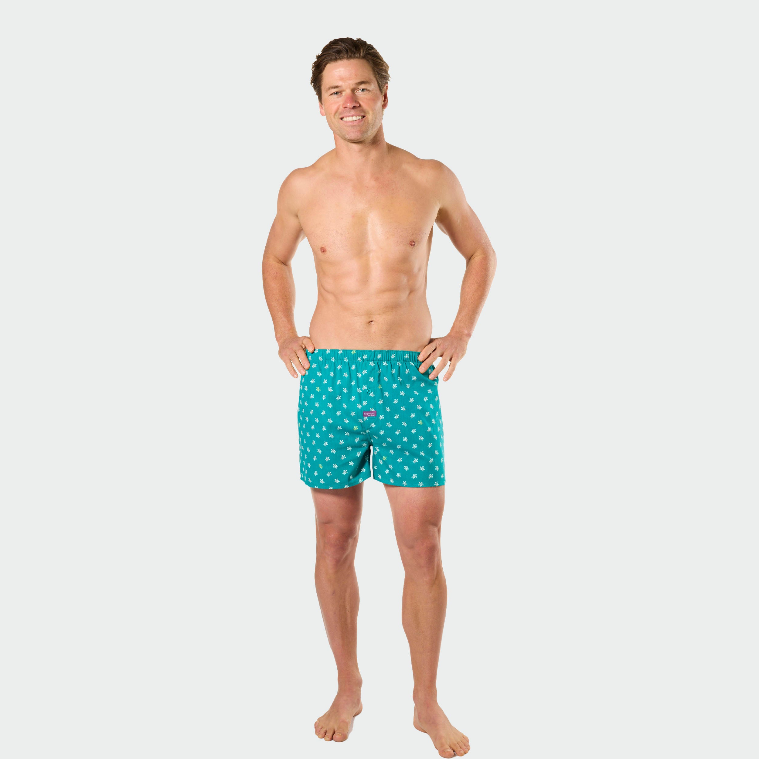 Mitch Dowd Men's Woven Boxer Shorts 5 Pack Beach Print