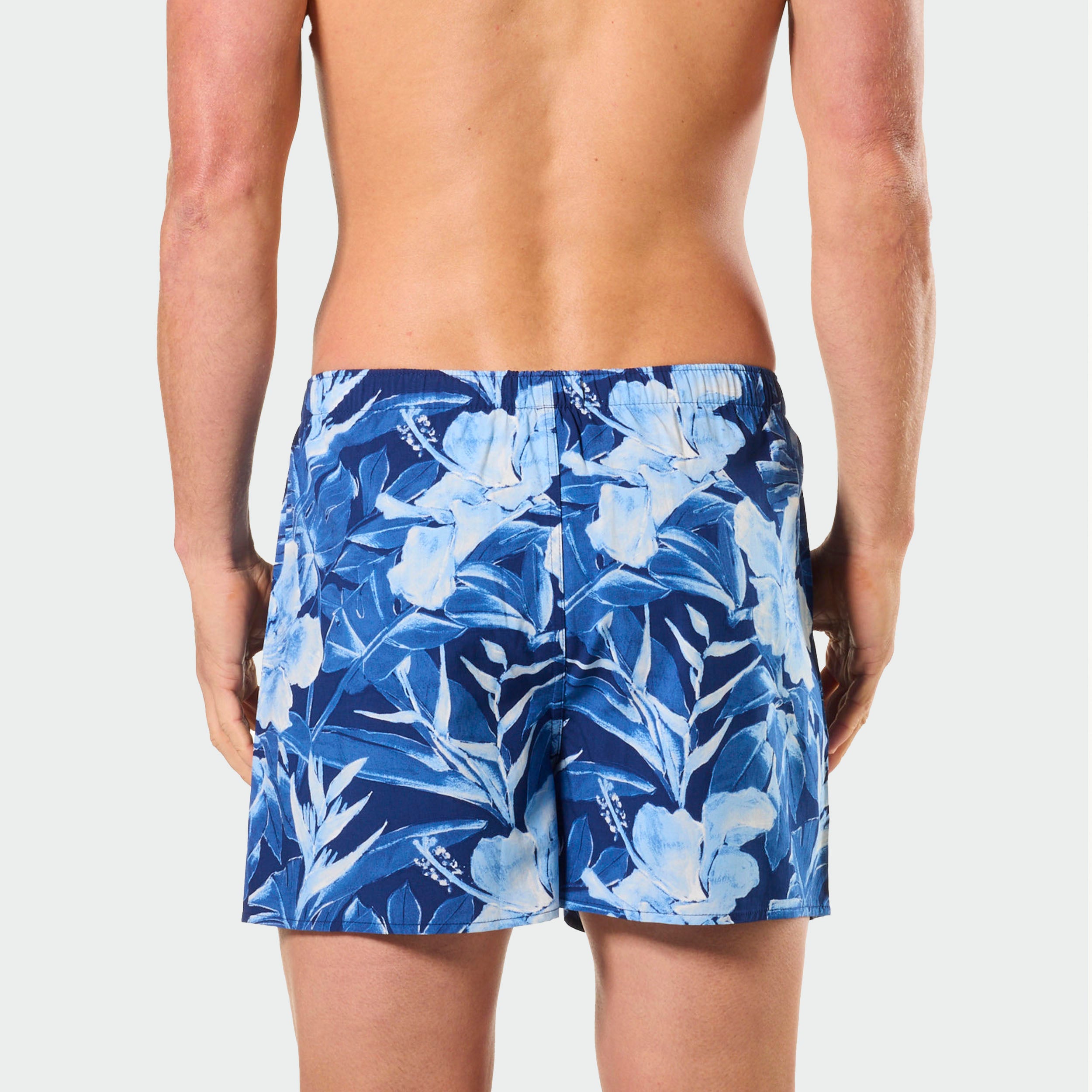Mitch Dowd Men's Bamboo Boxer Shorts in Painted Tropical Print