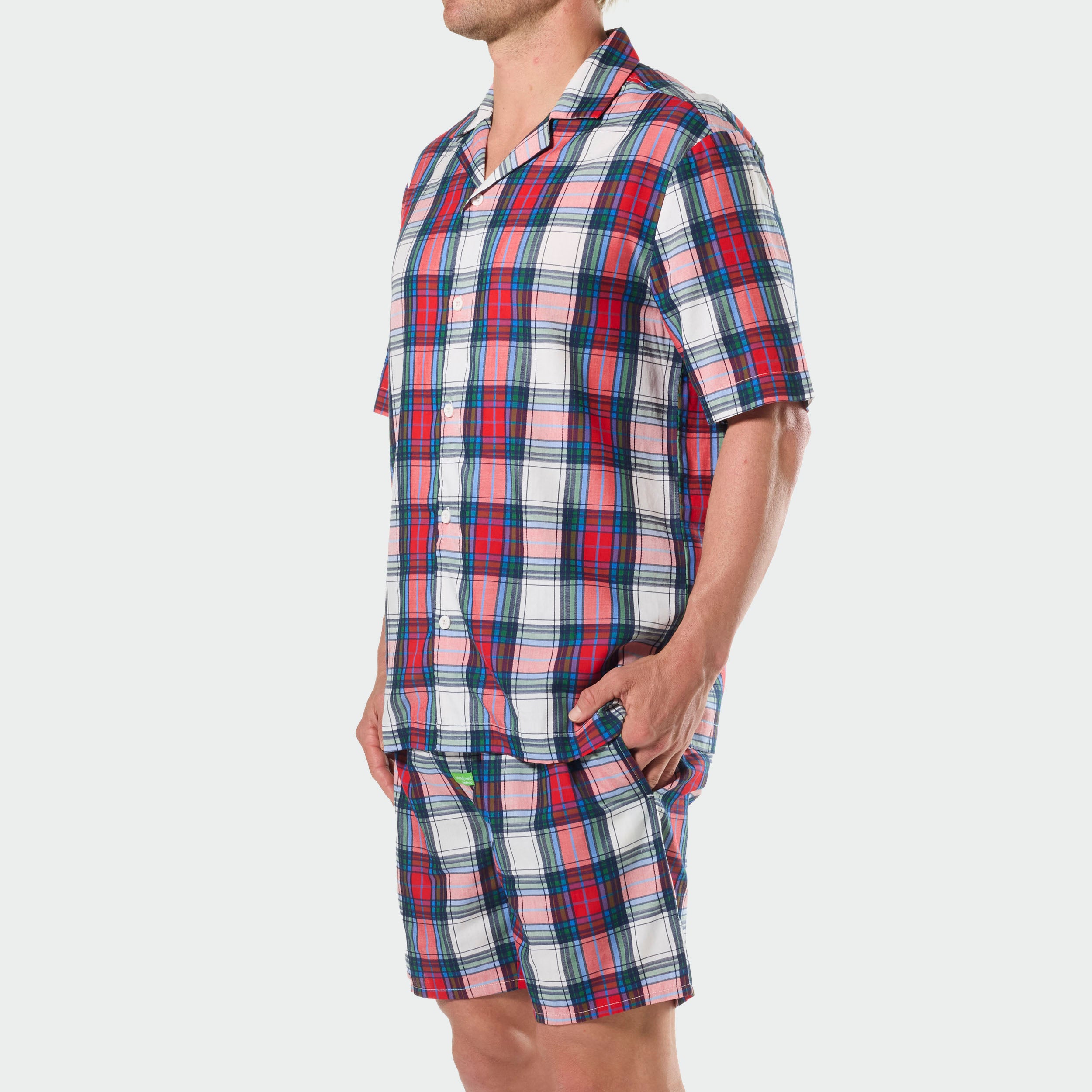 Mitchdowd Mens Check Fam Jam Bamboo Pyjama Set