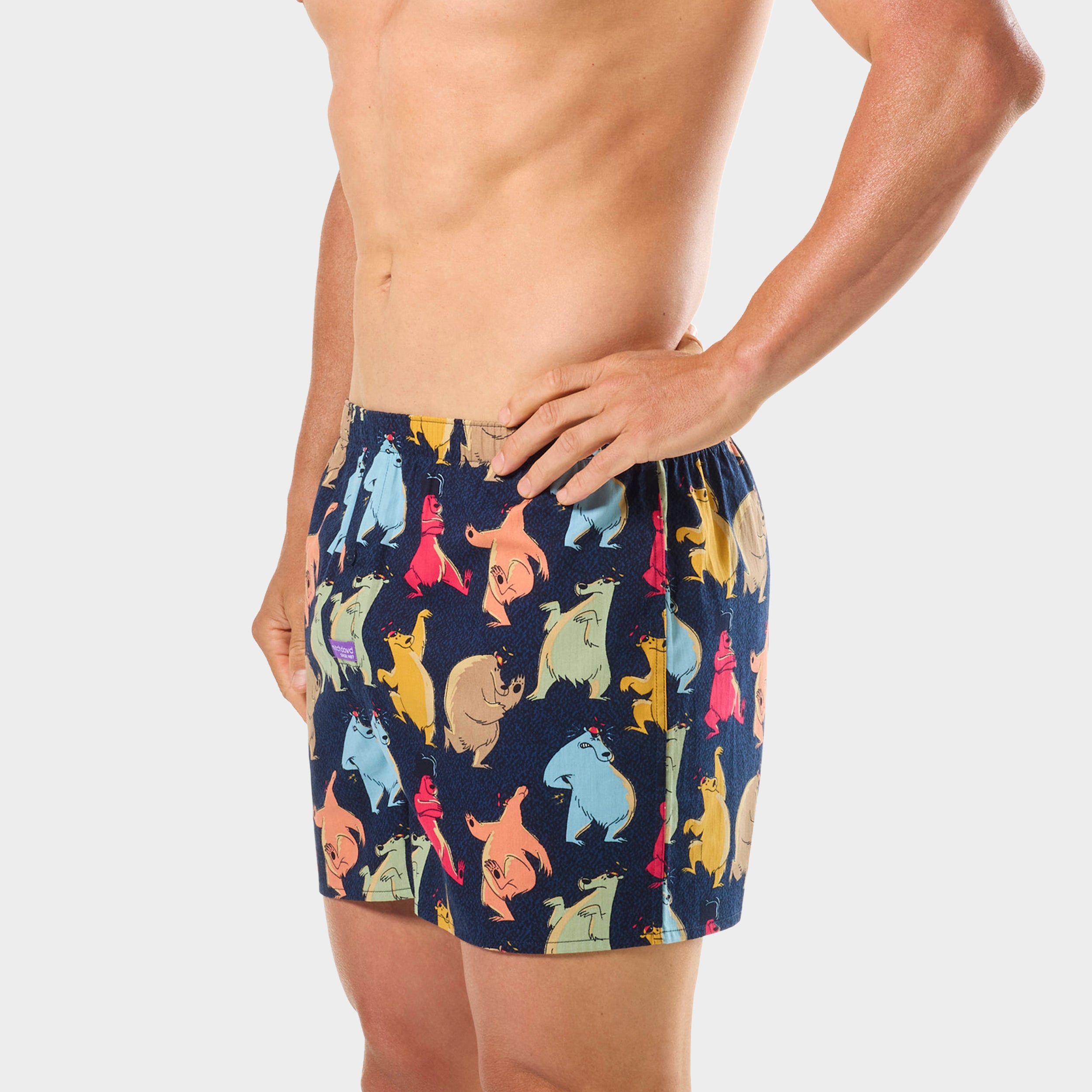 Mens Dance Bear Dance Boxer Shorts