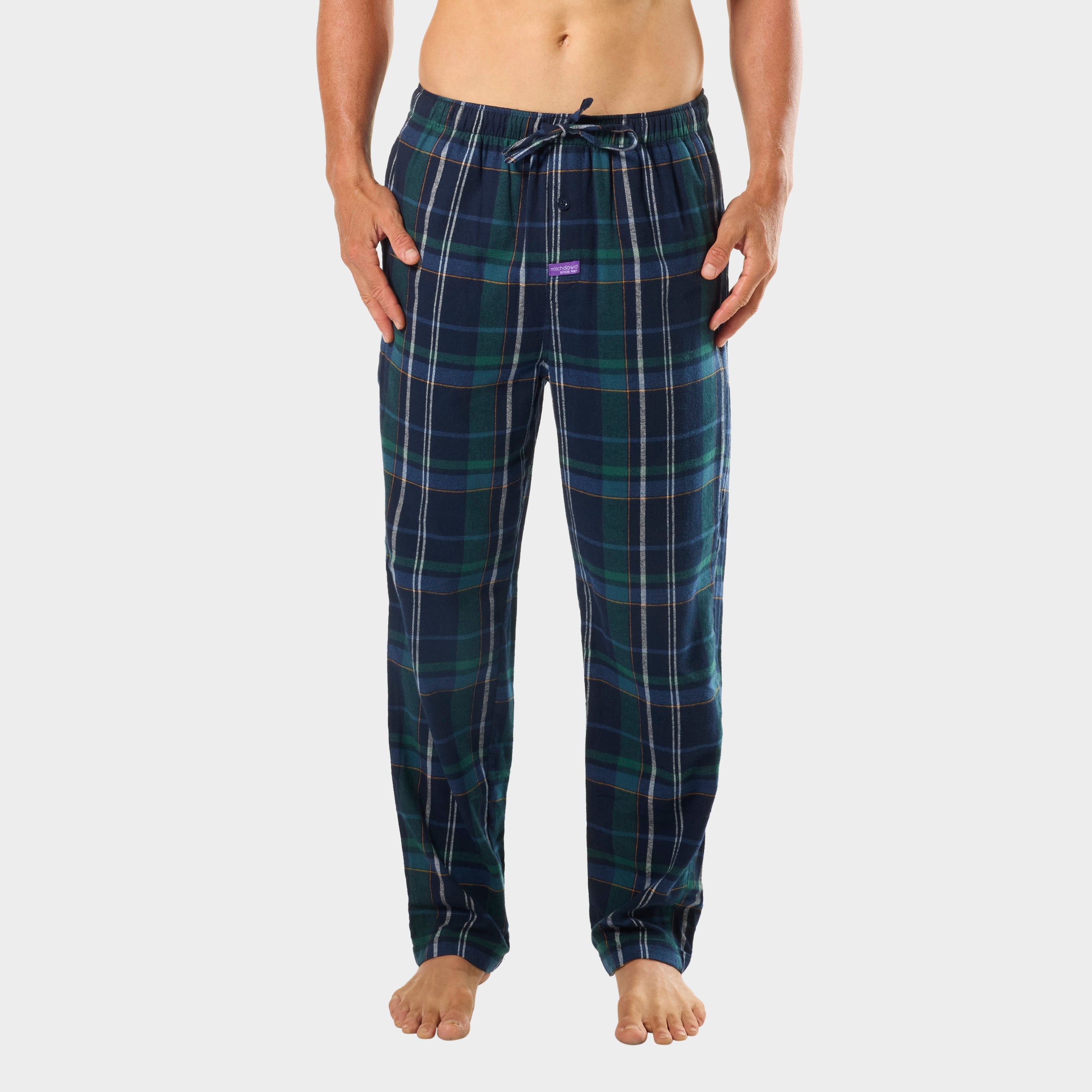 SC Mens Ice Tea Flannel Sleep Pants - Mid Blue