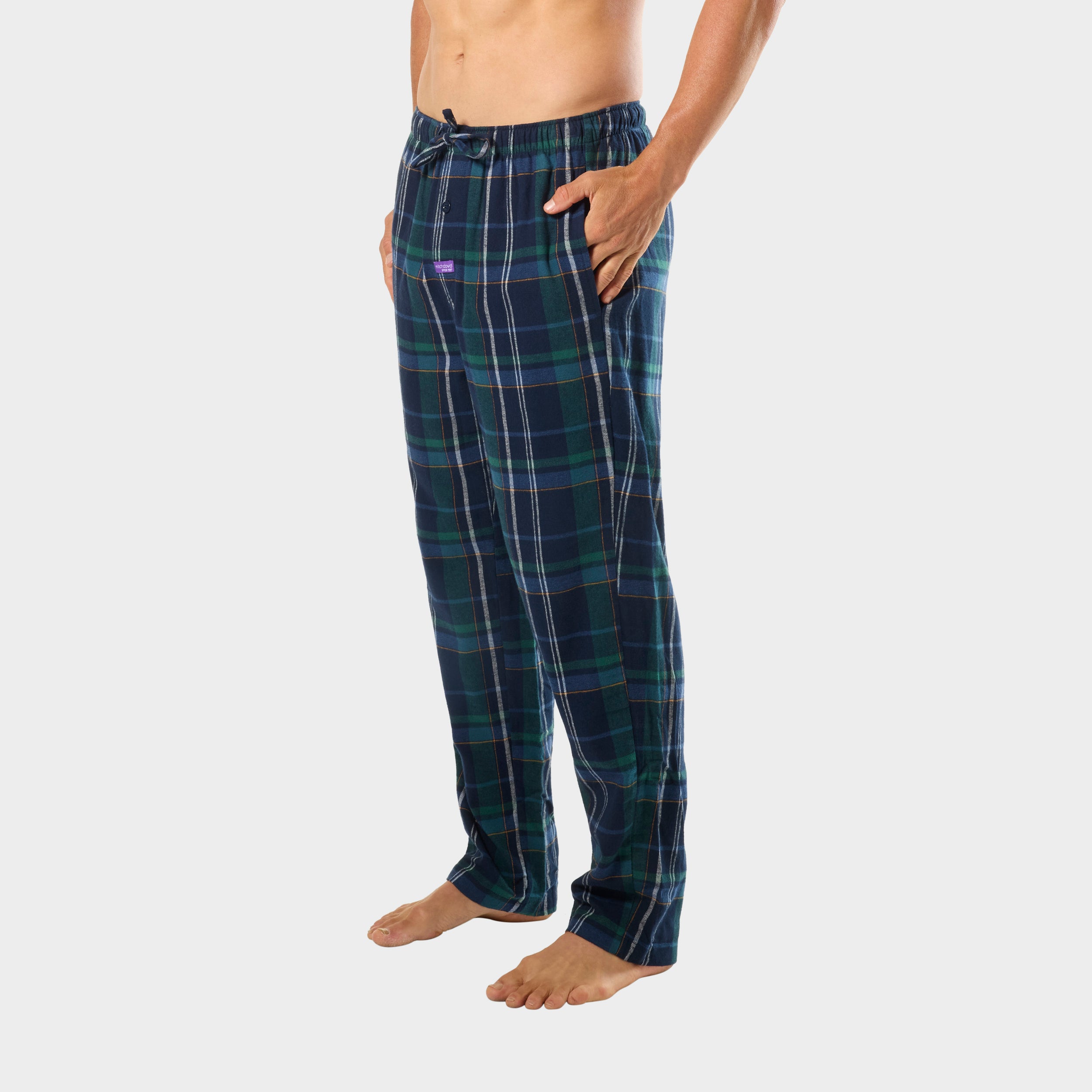 SC Mens Ice Tea Flannel Sleep Pants - Mid Blue