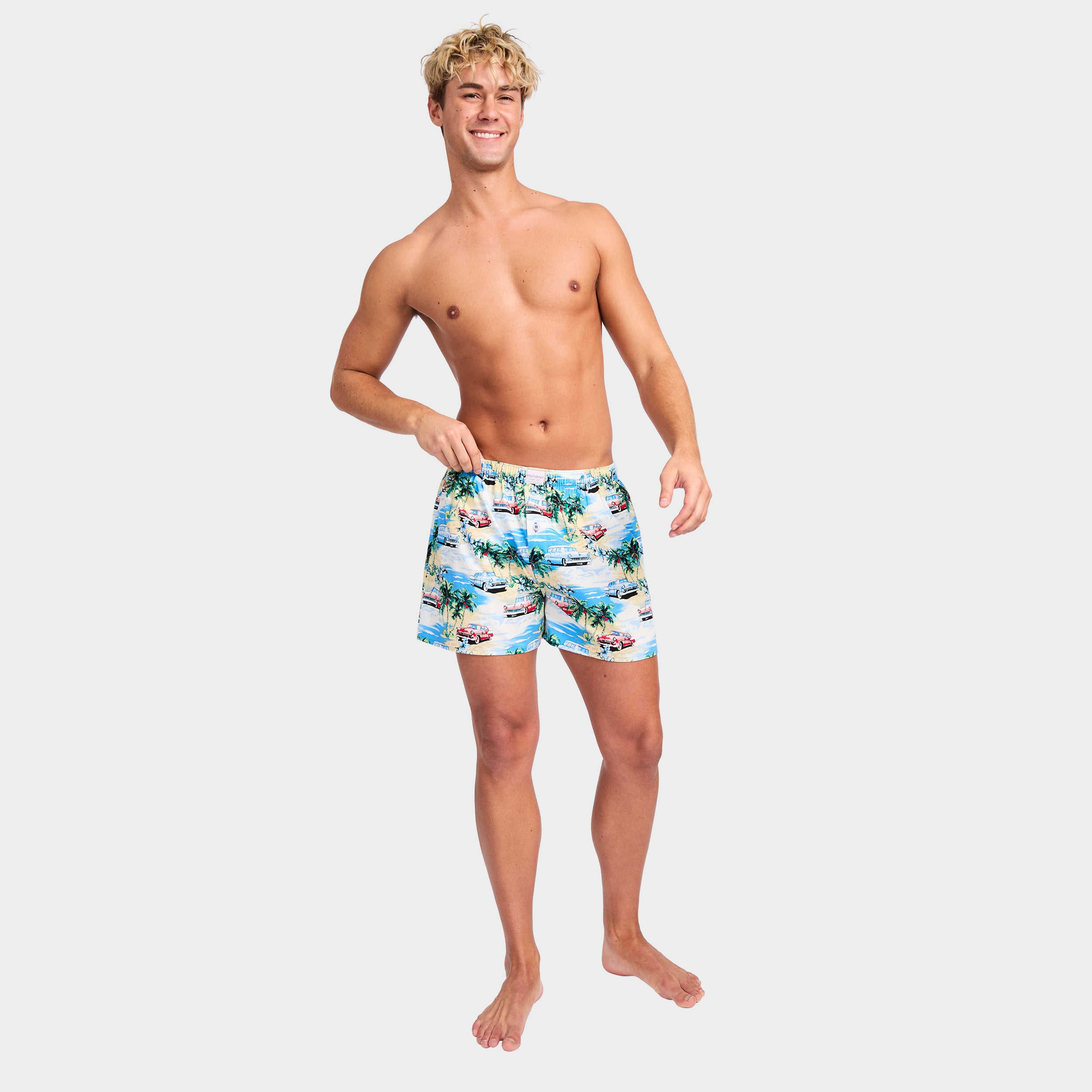 Mitchdowd Men’s Coastal Cruisers Cotton Boxer Shorts
