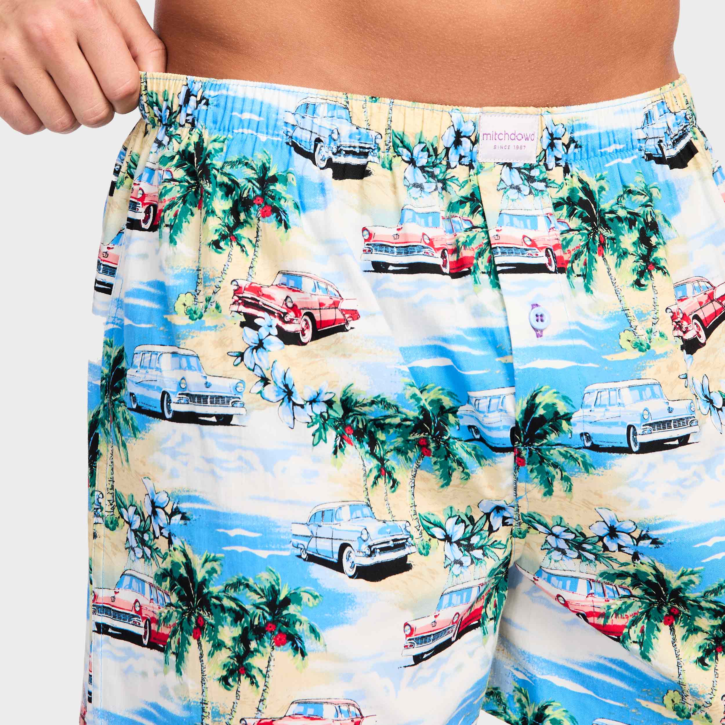 Mitchdowd Men’s Coastal Cruisers Cotton Boxer Shorts