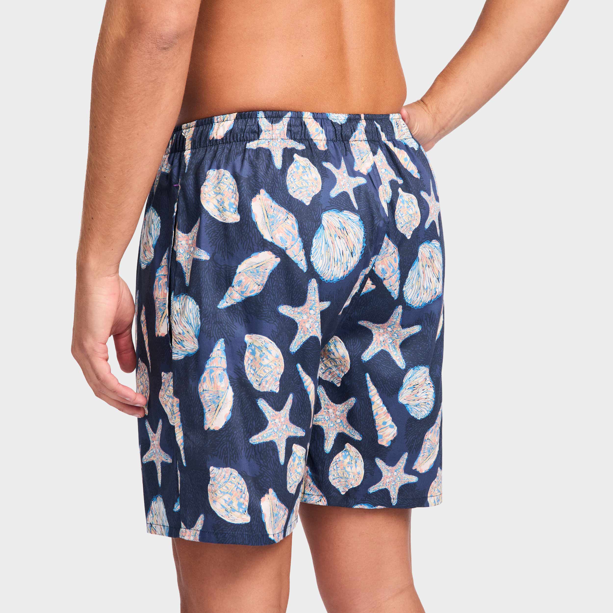 Mitchdowd Men’s Coastal Shell Cotton Sleep Shorts
