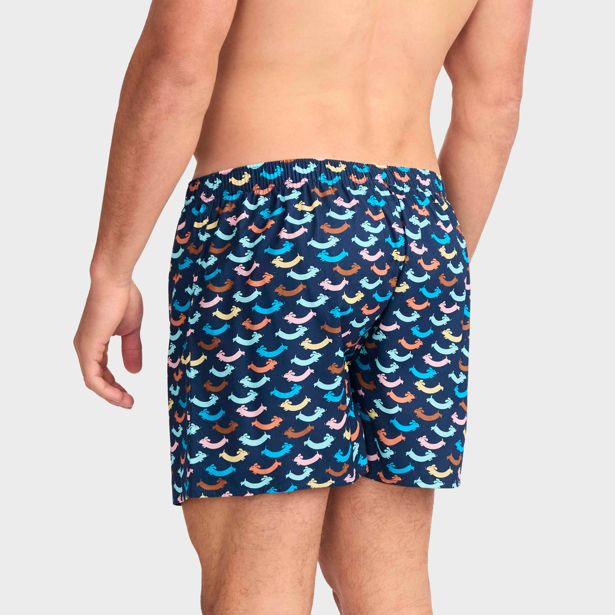Mitchdowd Men's Dognuts Cotton Boxer Shorts 3 Pack