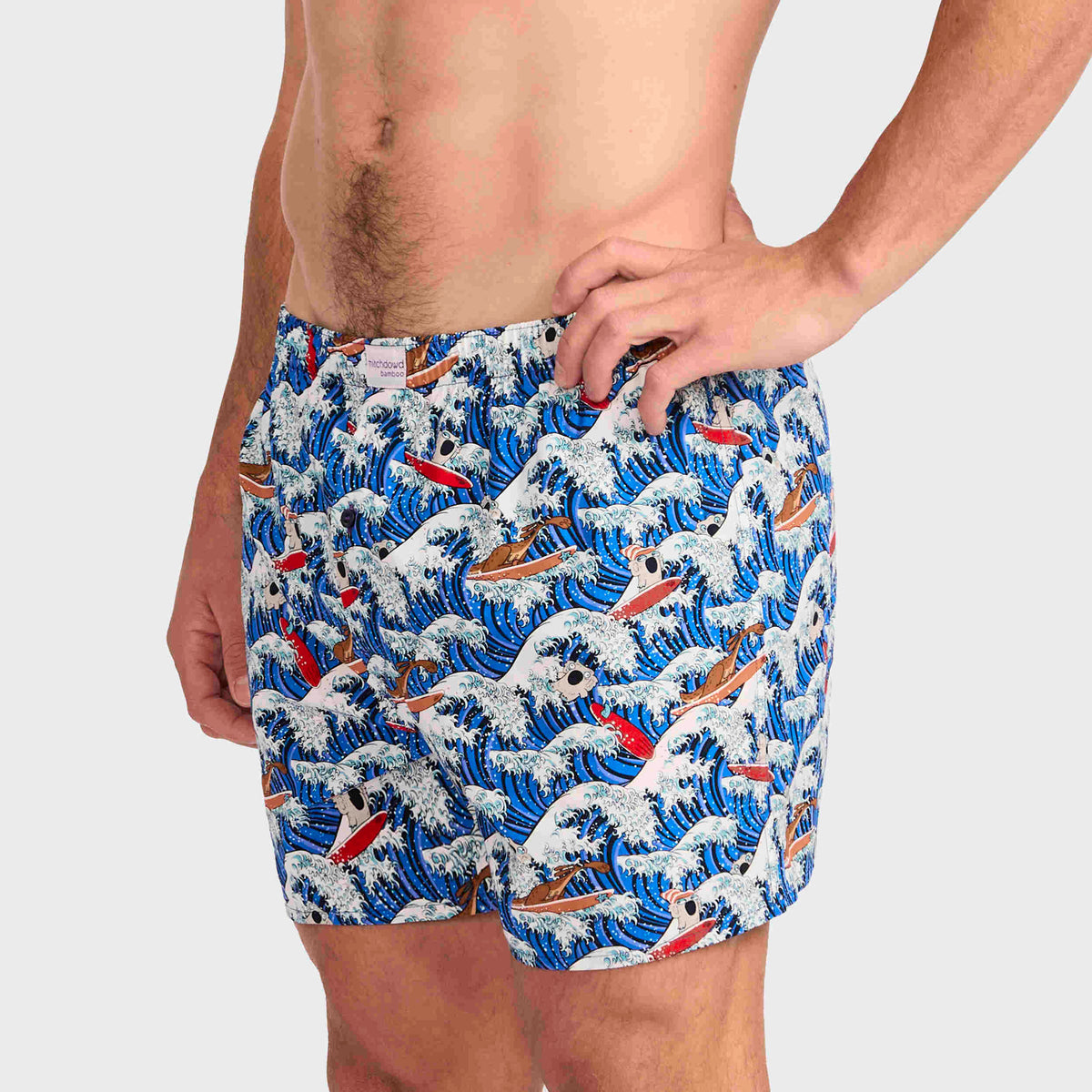 Mitchdowd Men's Aussie Surf Bamboo Boxer Shorts