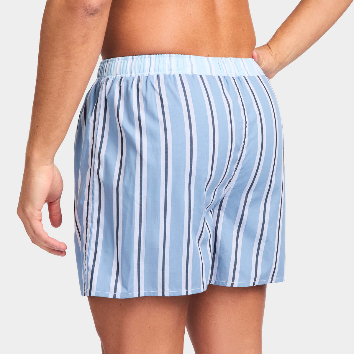 Mitchdowd Men's Soft Contrast Cotton Boxers 3 Pack