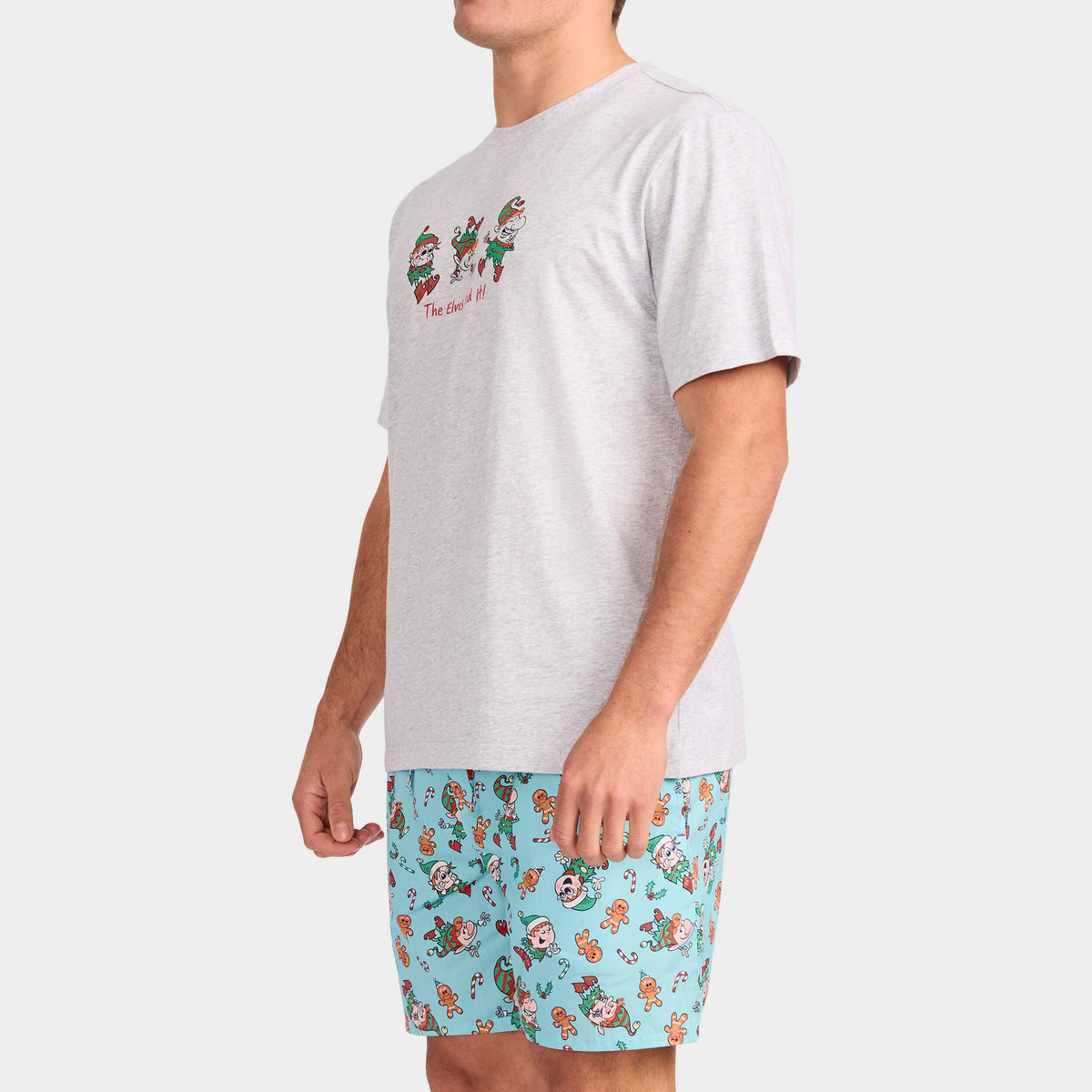Mitchdowd Men's Elf Squad Cotton Pyjama Set