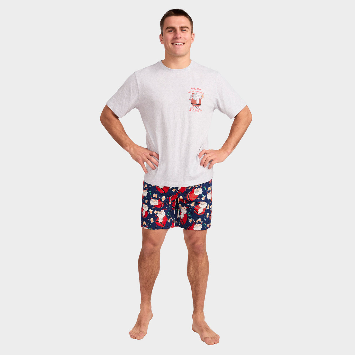 Mitchdowd Men's Soused Santa Cotton Pyjama Set