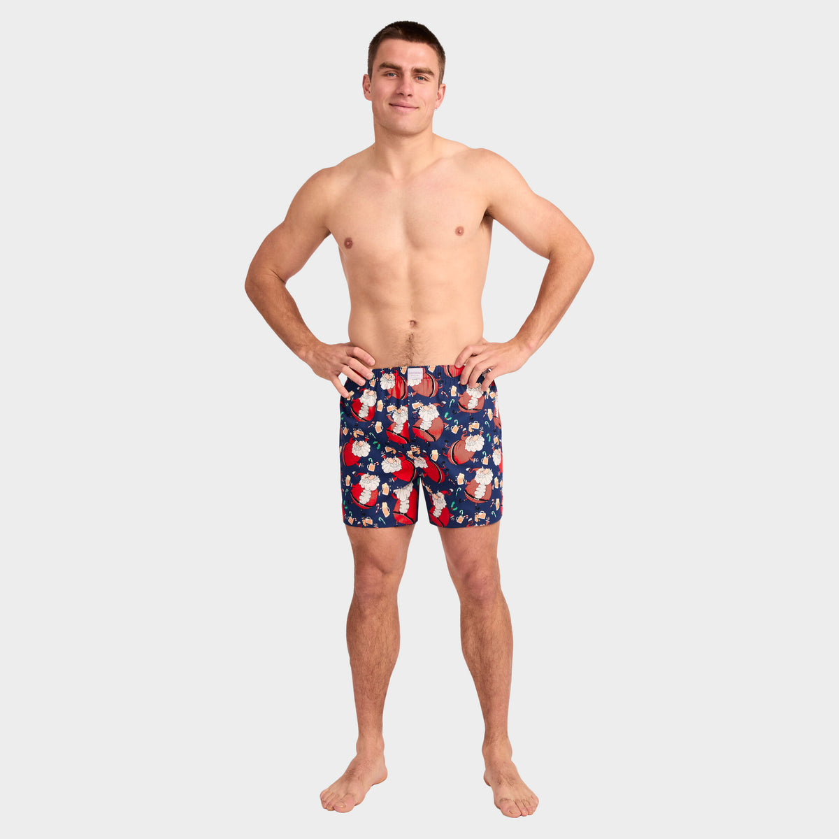 Mitchdowd Men's Soused Santa Cotton Boxer Short