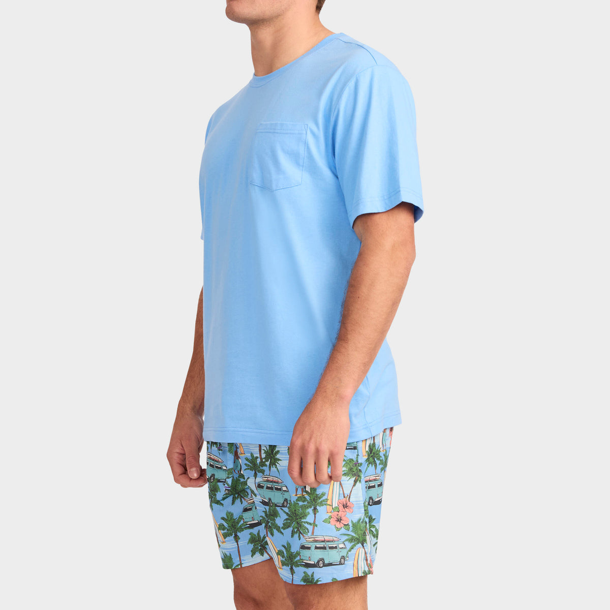 Mitchdowd Men's Surf Summer Pyjama Set And Wet Pack Gift Box