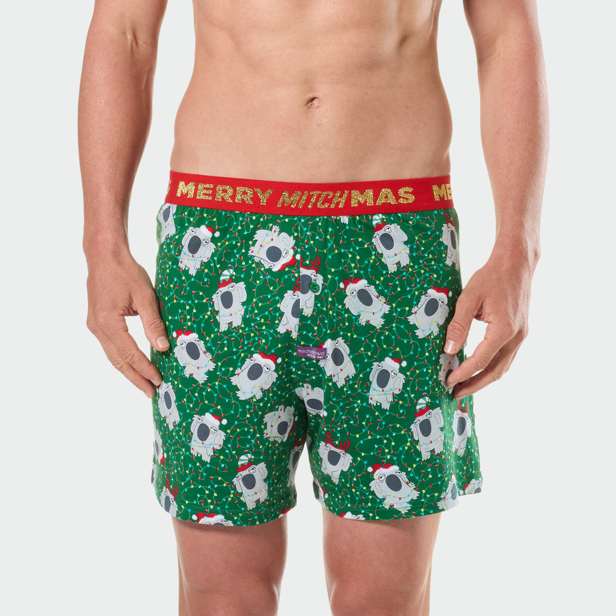 Mitchdowd Christmas Koala Mens Boxer Short
