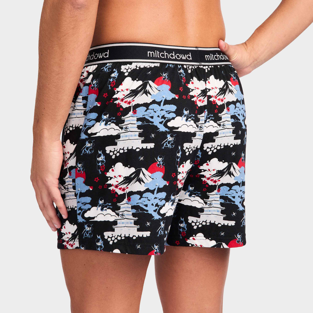 Mitchdowd Fuji Ninja Men’s Cotton Knit Boxer Shorts