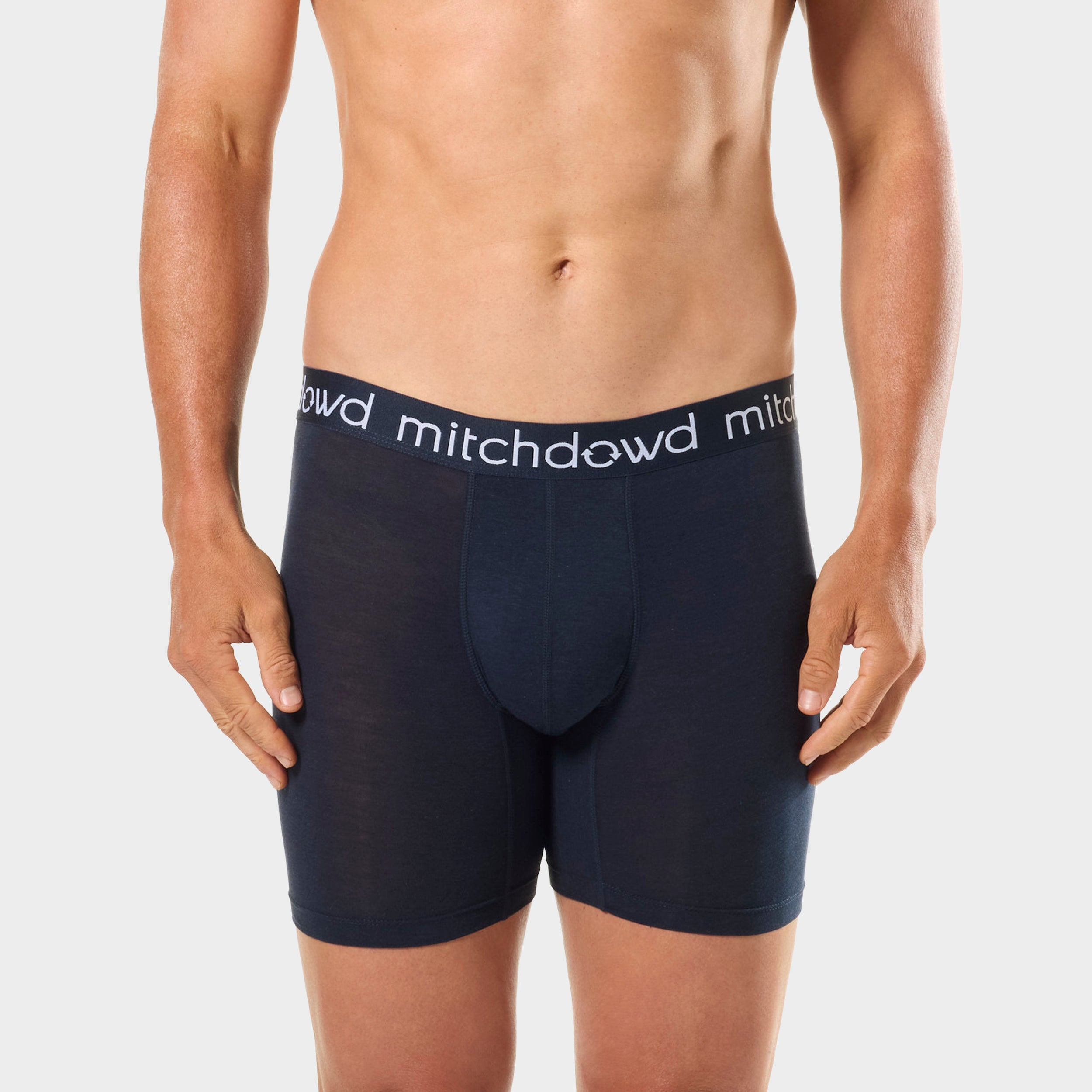 Mitchdowd Mens Long Leg Bamboo Trunks