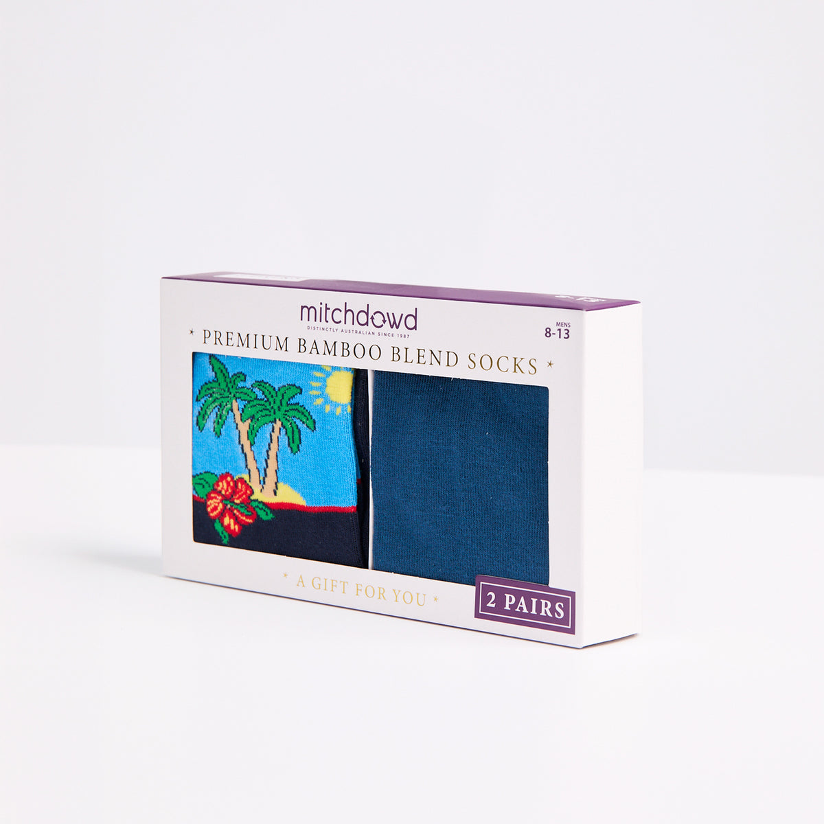 Mitchdowd Men's Vacay Bamboo Socks 2 Pack