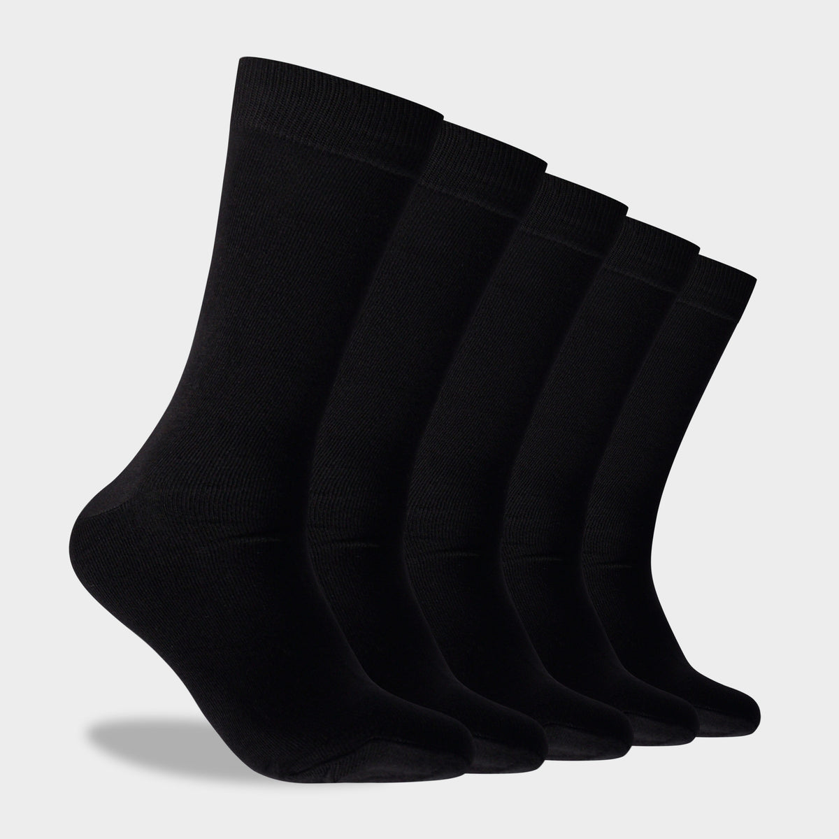 Mitchdowd Men’s Basic Bamboo Crew Socks 5 Pack